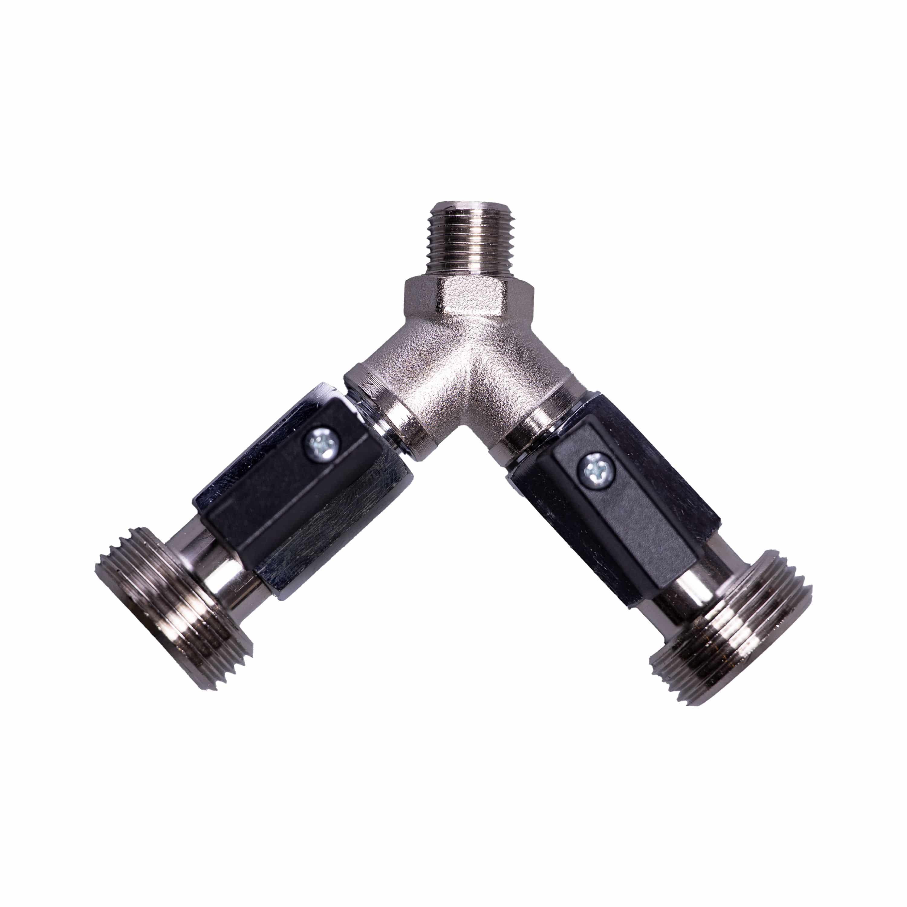 Absperrhahn 2-leitig für CO2-/N2-Druckminderer sowie für Zwischendruckregler