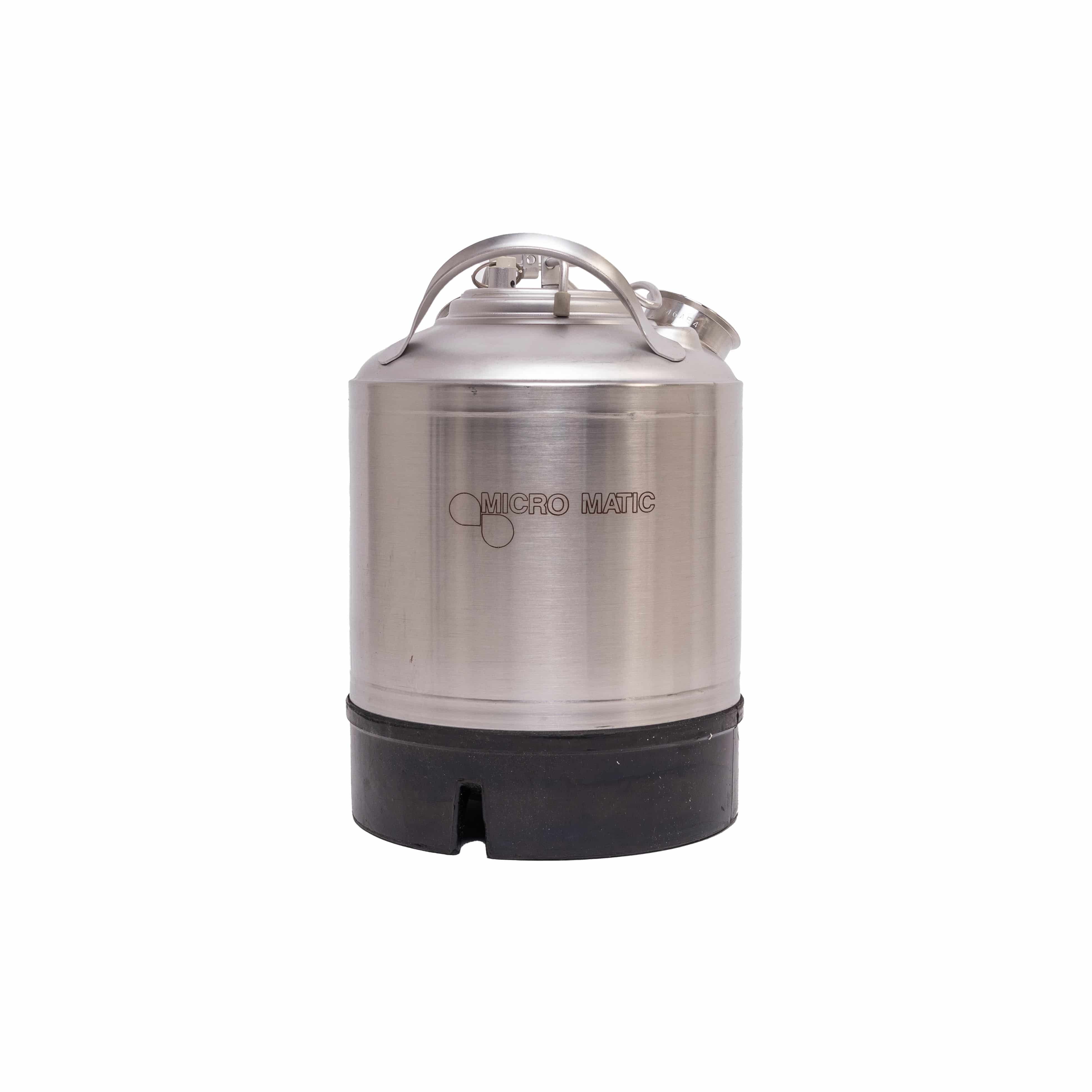 Reinigungsbehälter 9 Liter 2x Muffe - Edelstahl