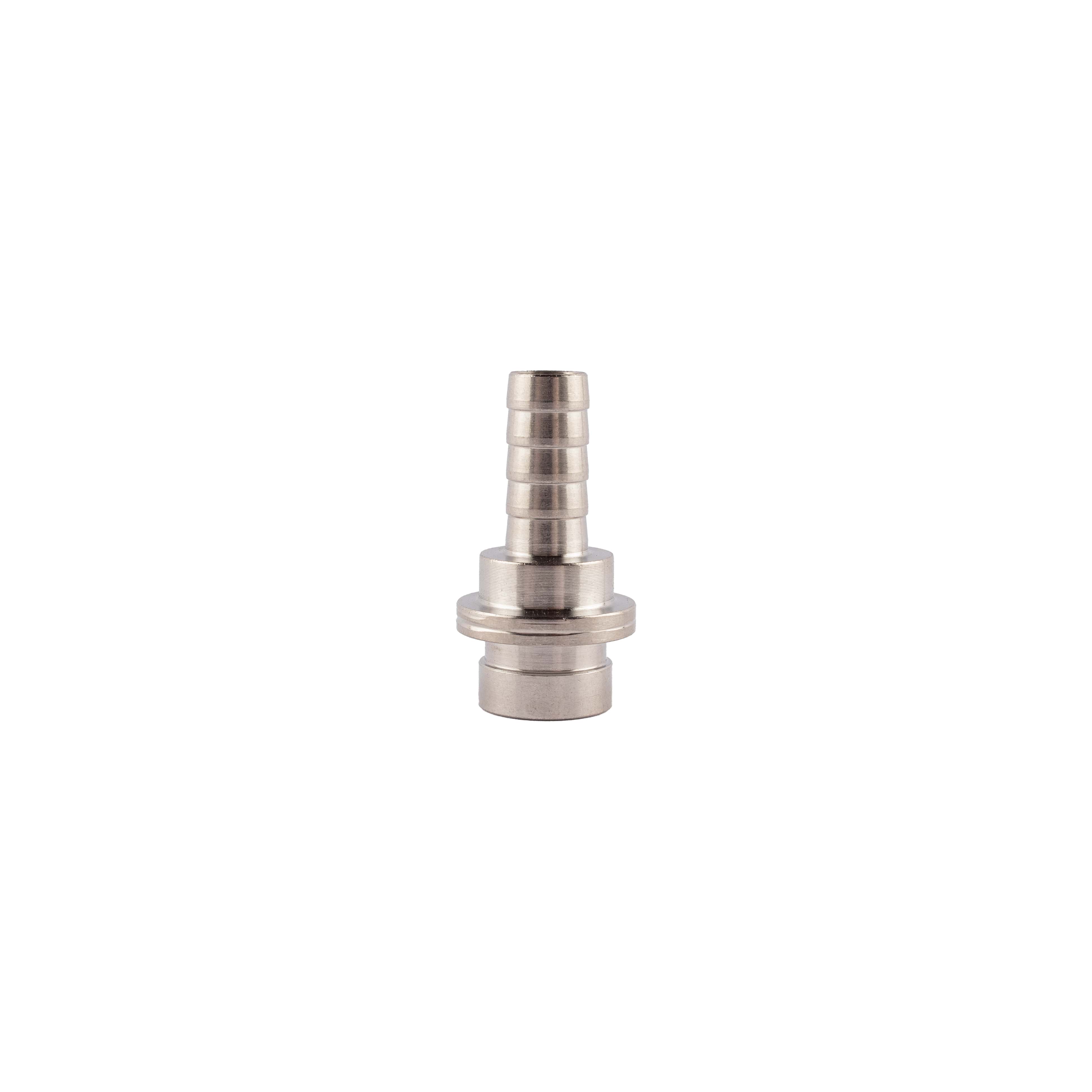 Tülle LW 7 mm mit Bund/Ansatz gerade Edelstahl