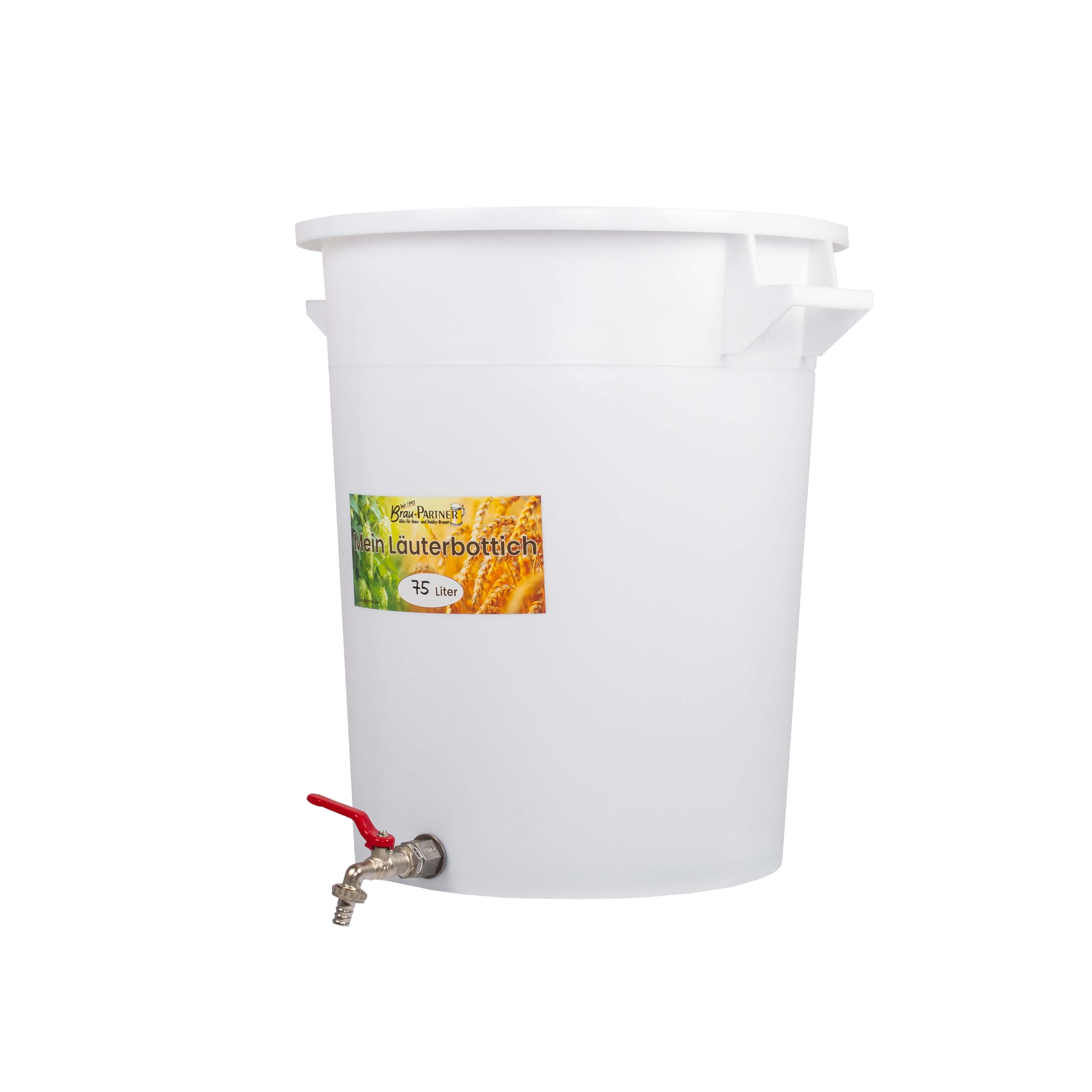 Läuterbottich 75 Liter Kunststoff mit Läuterschlange_2