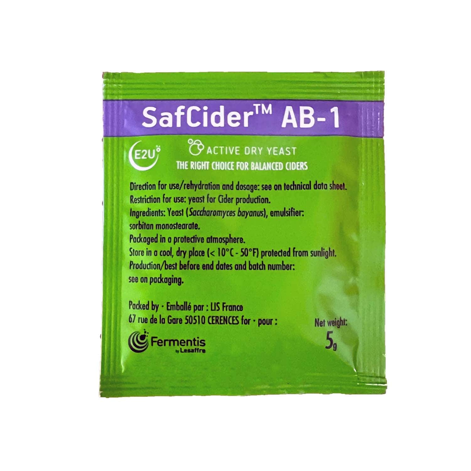 Fermentis SafCider AB-1 Trockenhefe