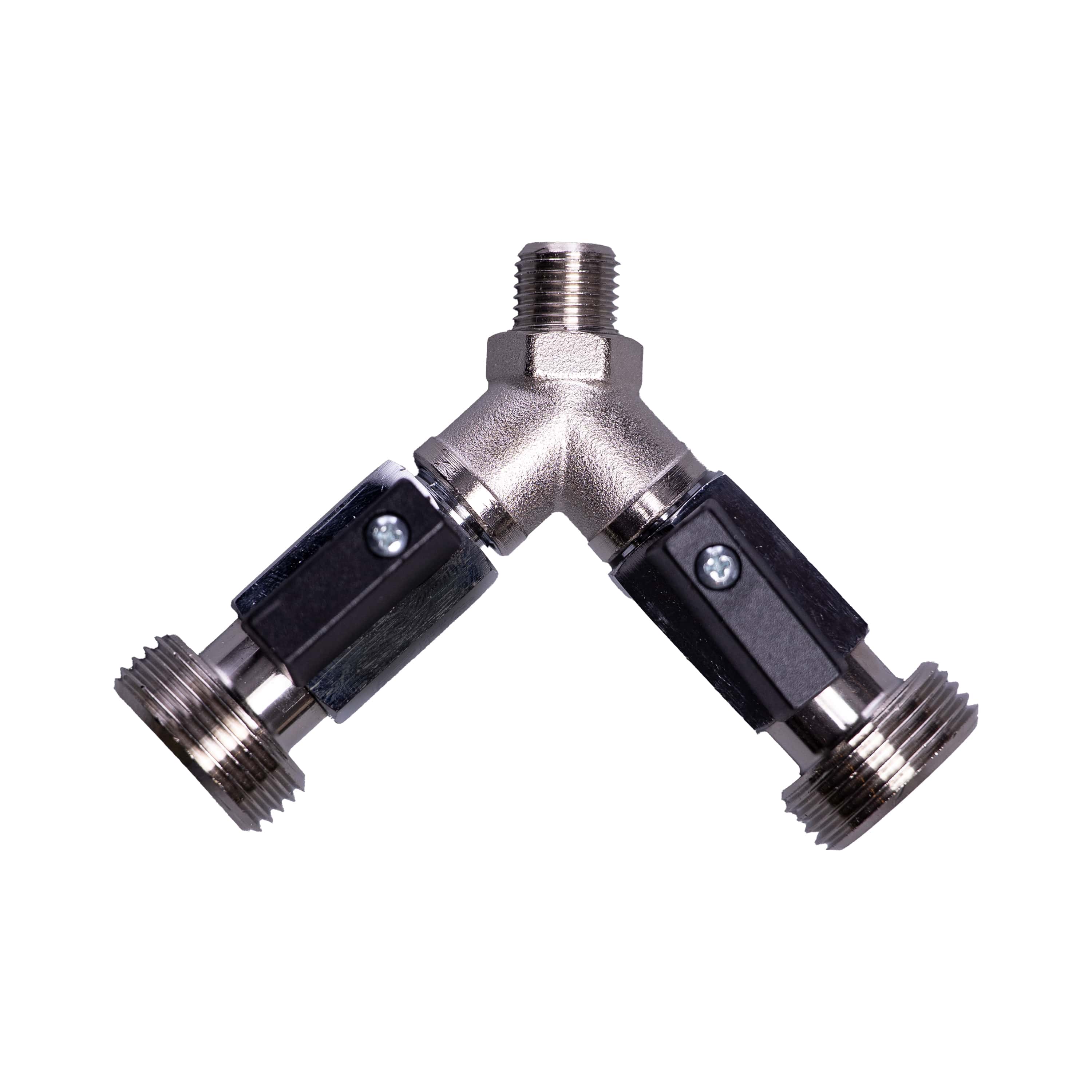 Absperrhahn 2-leitig für CO2-/N2-Druckminderer sowie für Zwischendruckregler