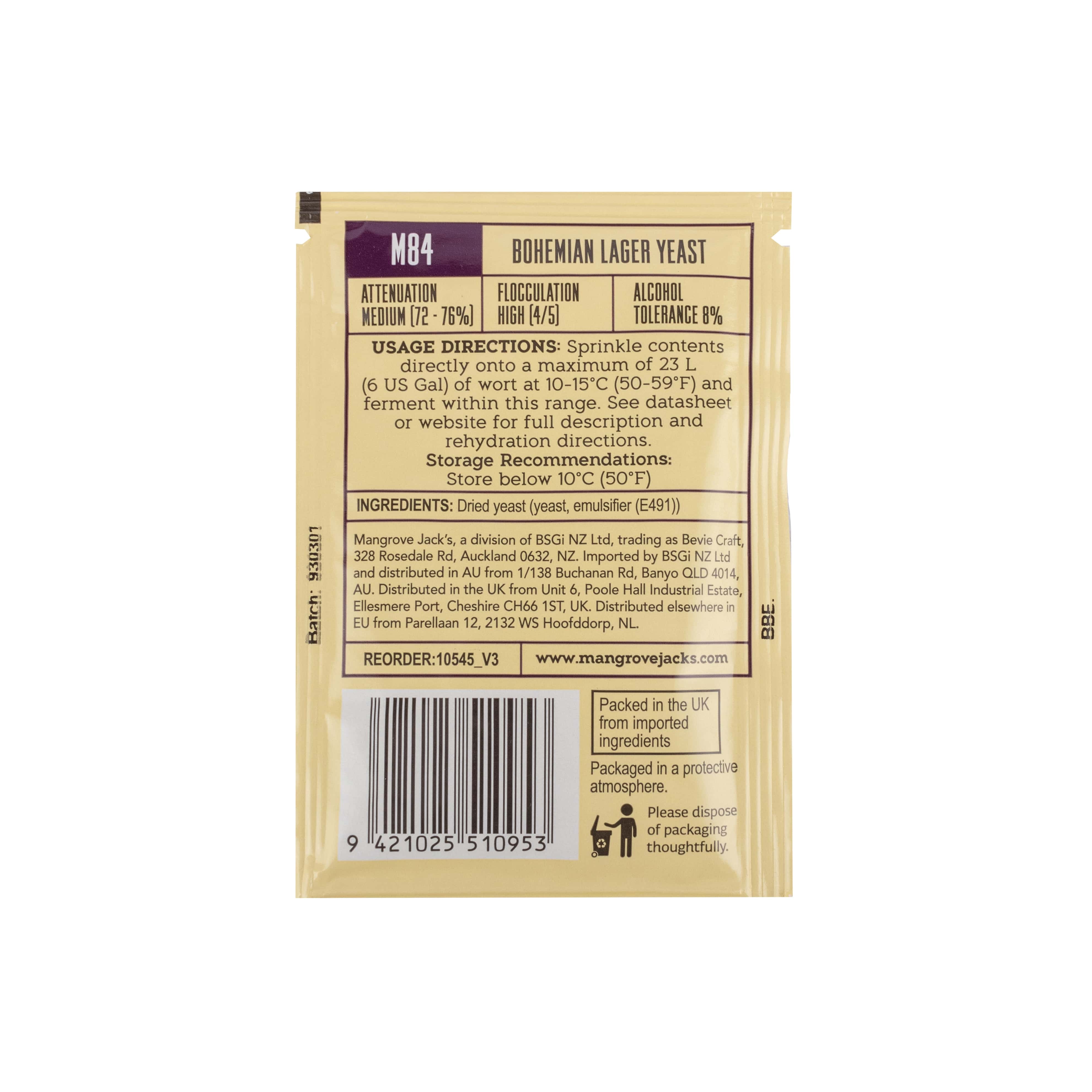 Mangrove Jack’s M84 BOHEMIAN LAGER Trockenhefe ug_2