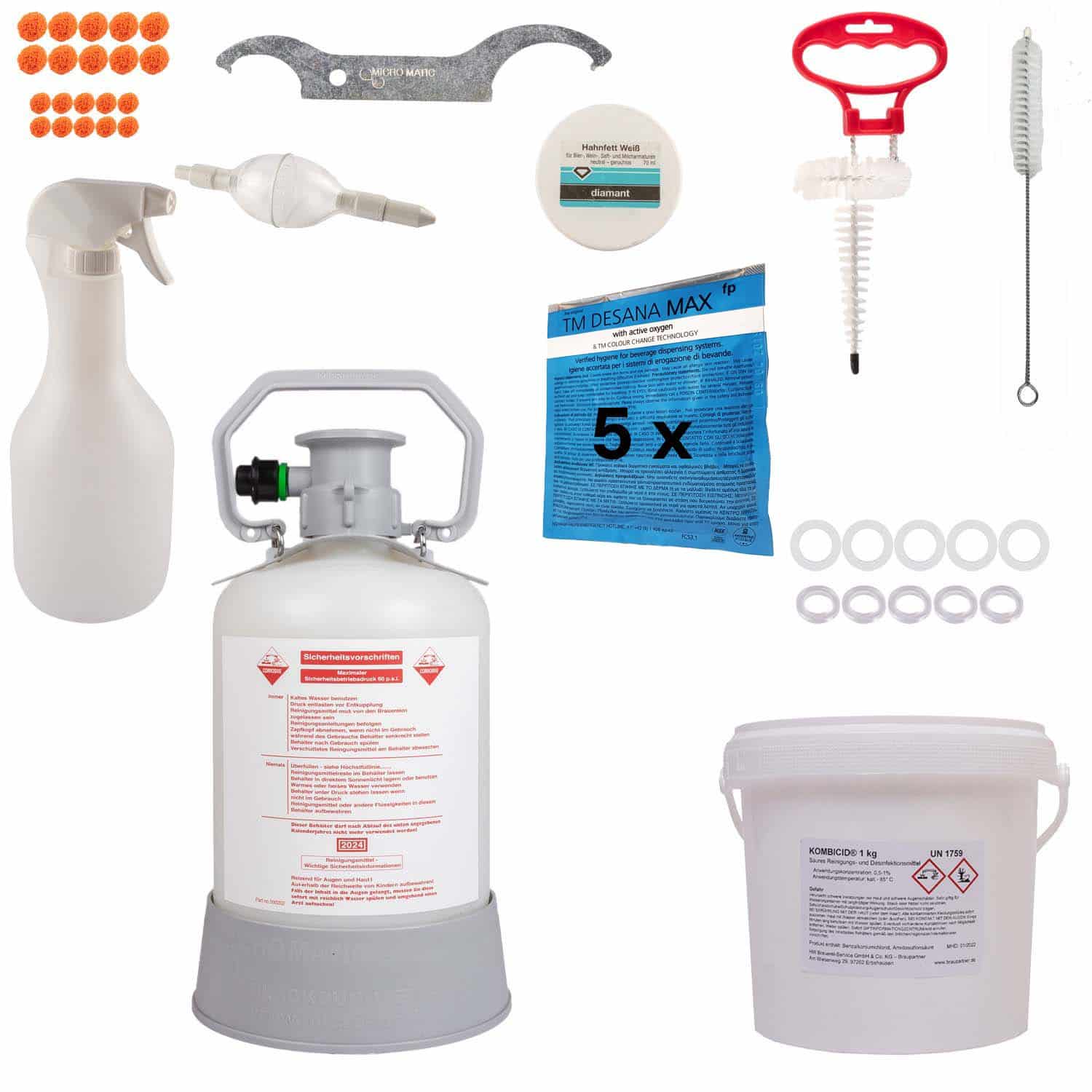 Zapfanlage Reinigungsset DELUXE