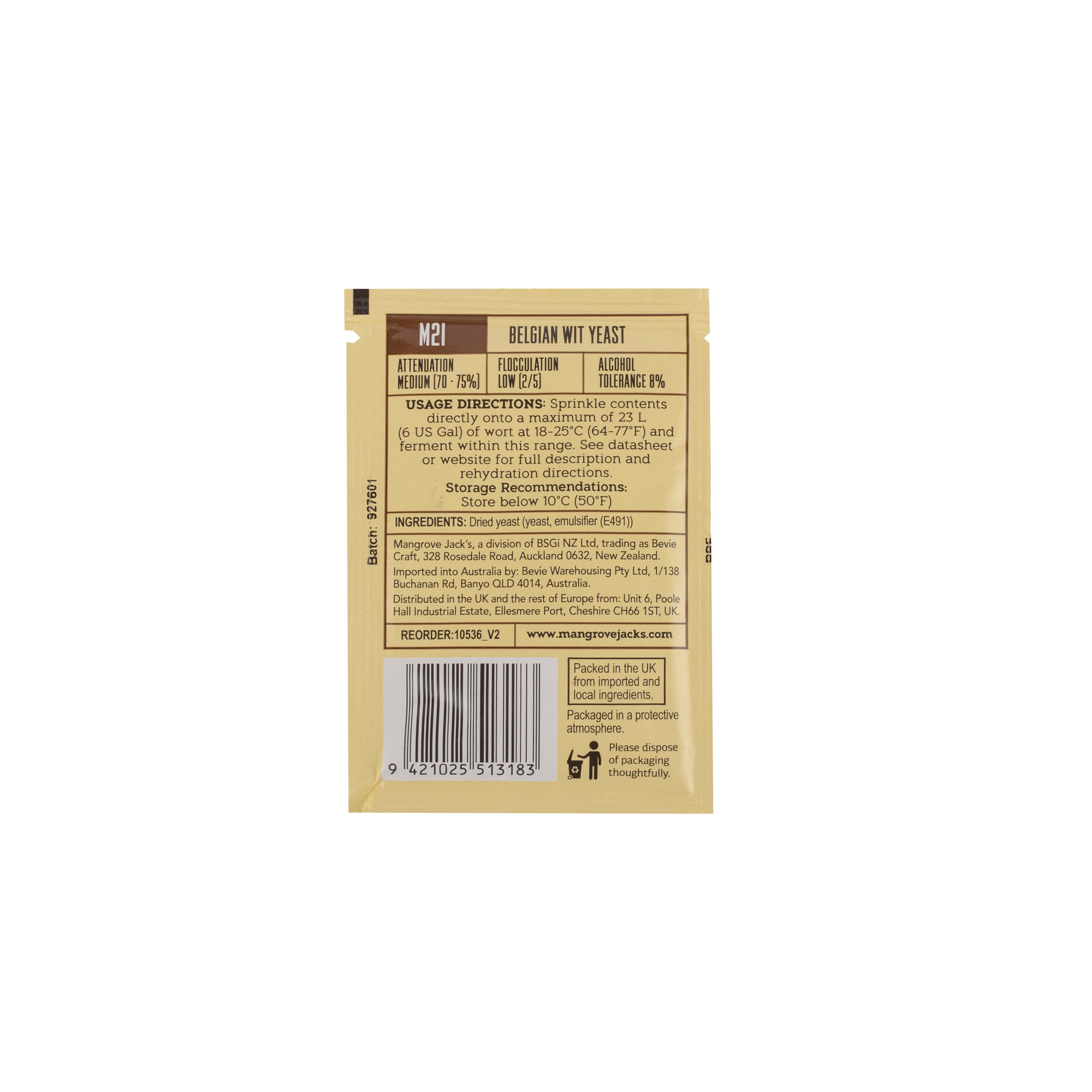 Mangrove Jack’s M21 BELGIAN WIT Trockenhefe og_2