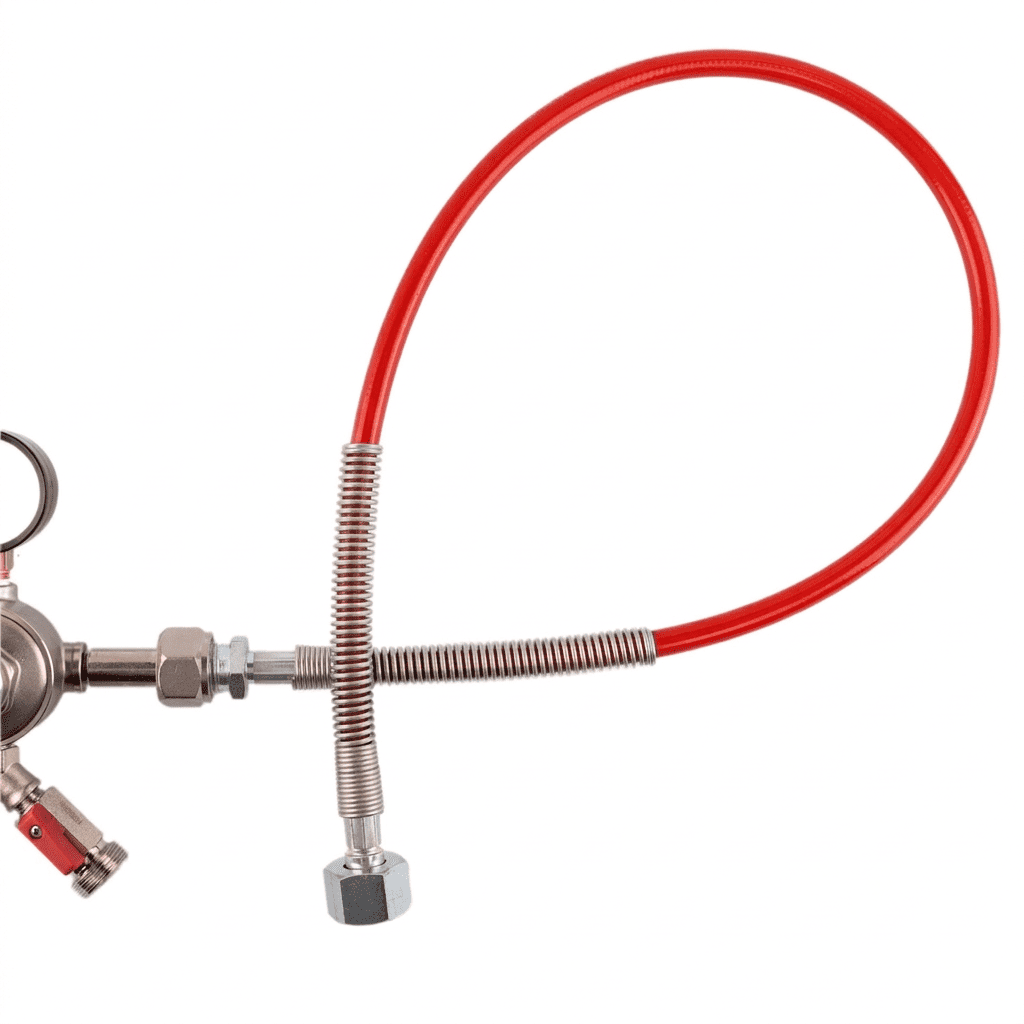 CO2 Hochdruckschlauch 2 m - 1x Mutter 1x AG_3