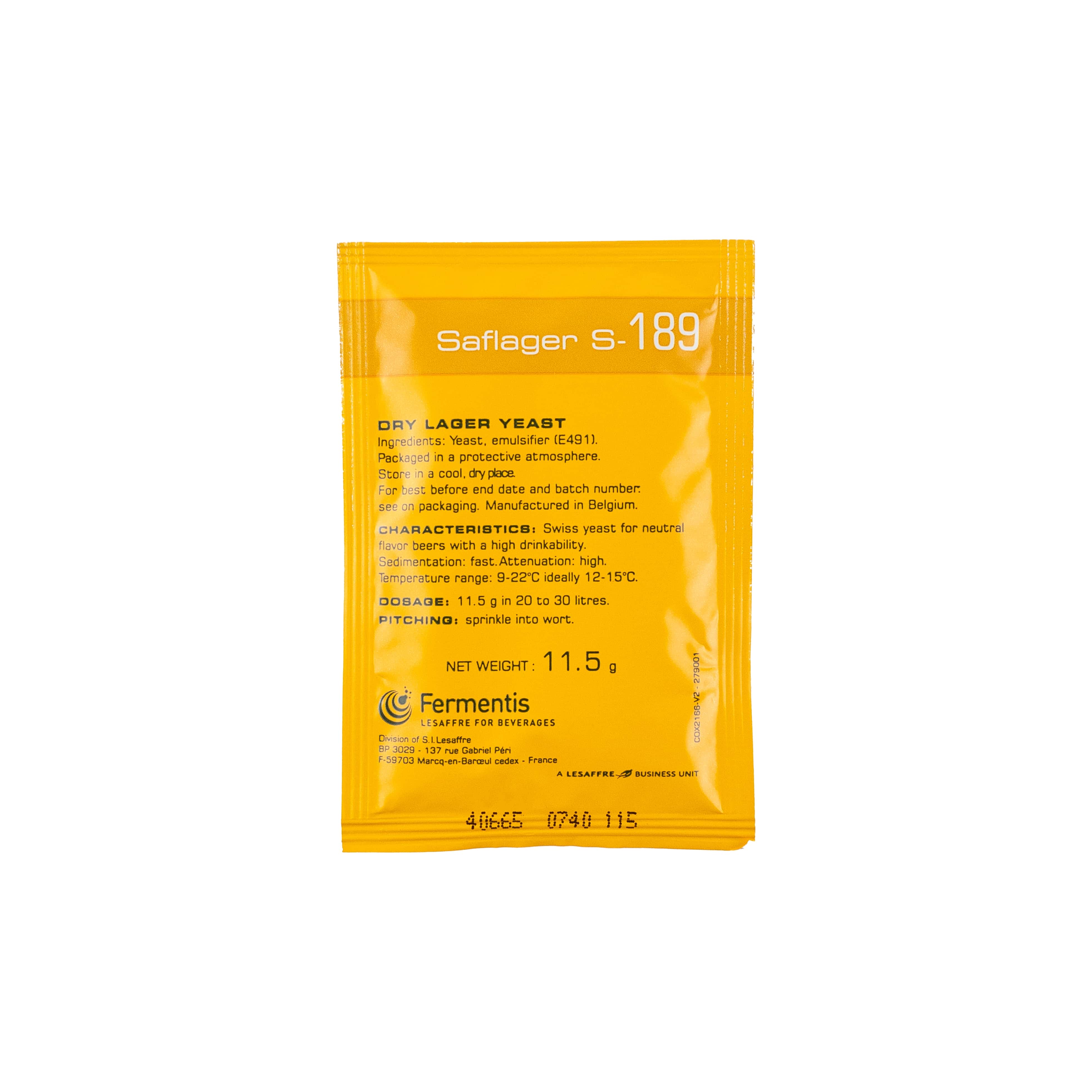 Fermentis SafLager S-189 Trockenhefe ug