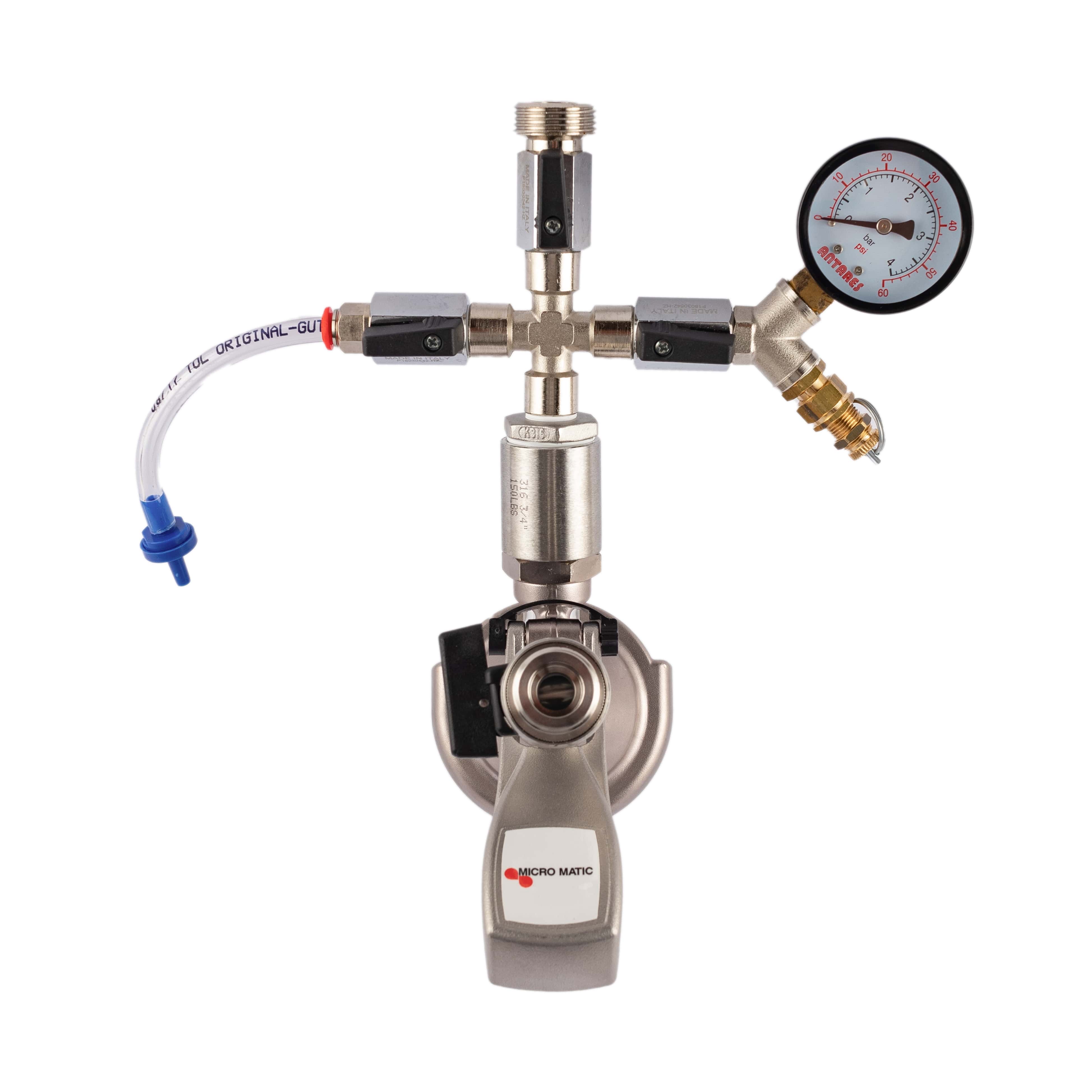 Gegendruck-Füllzapfkopf für Korbfitting