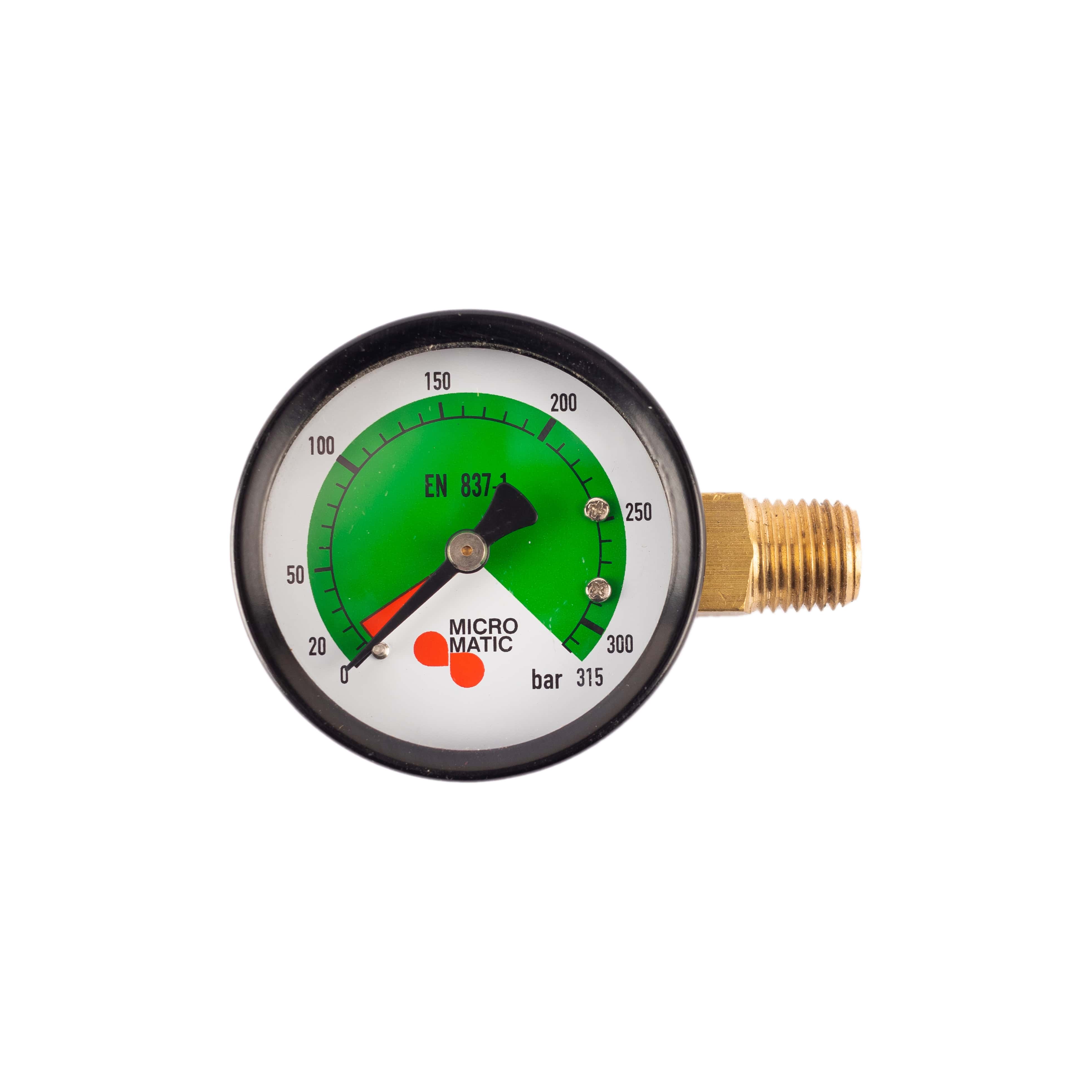 Manometer für Druckminderer 0-300 bar N2 Ø 50mm_1