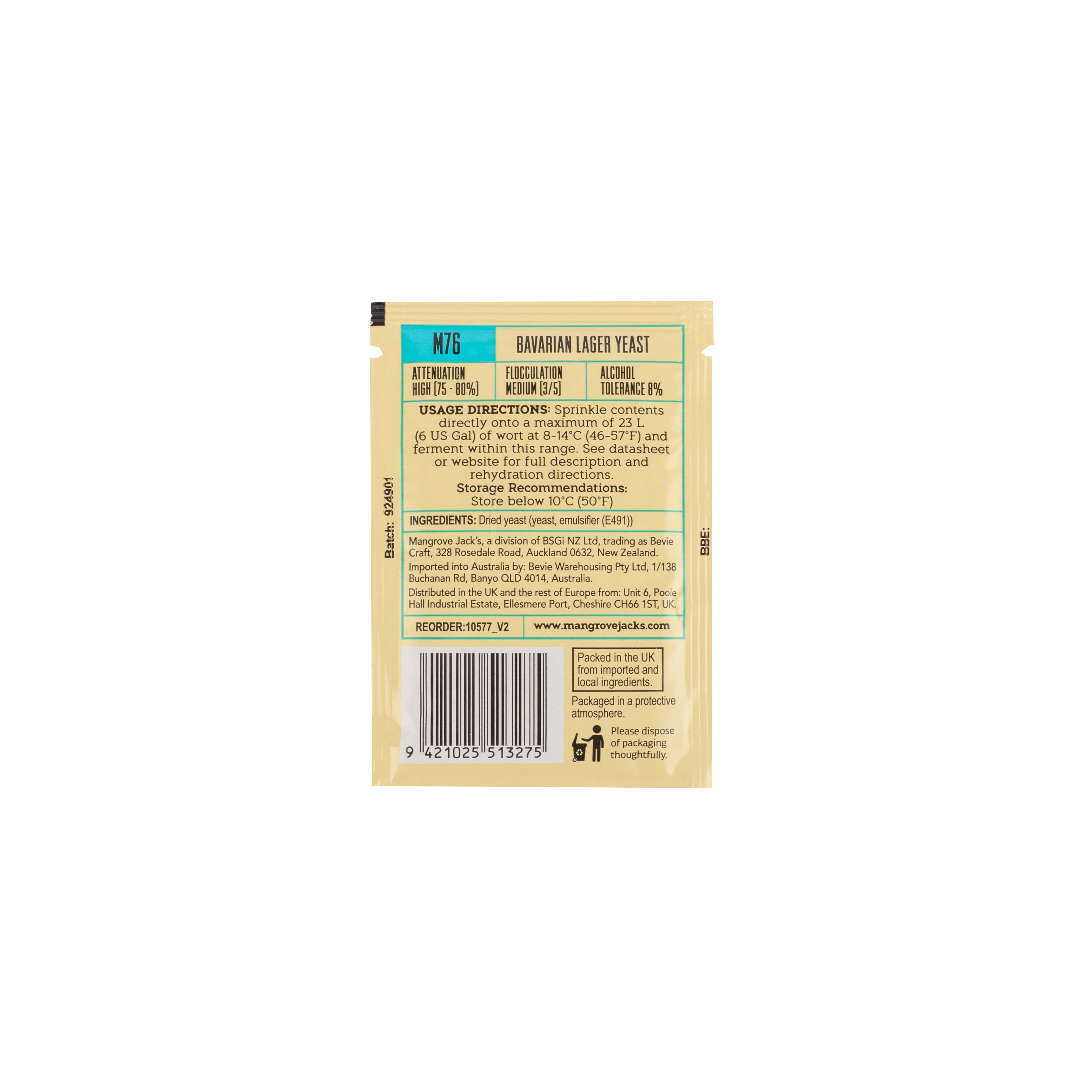 Mangrove Jack’s M76 BAVARIAN LAGER Trockenhefe ug_2