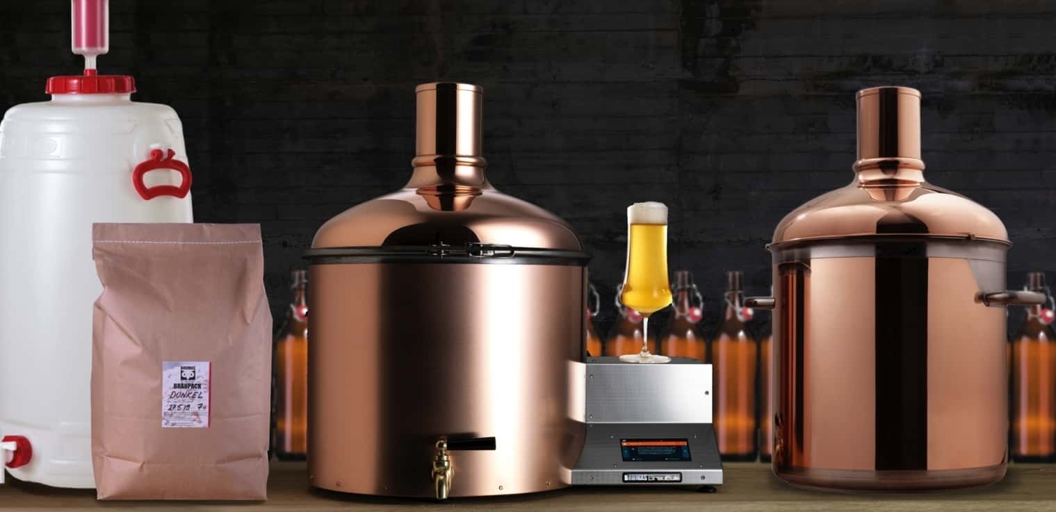 BrauEule III STARTER SET mit Läutertopf Kupfer