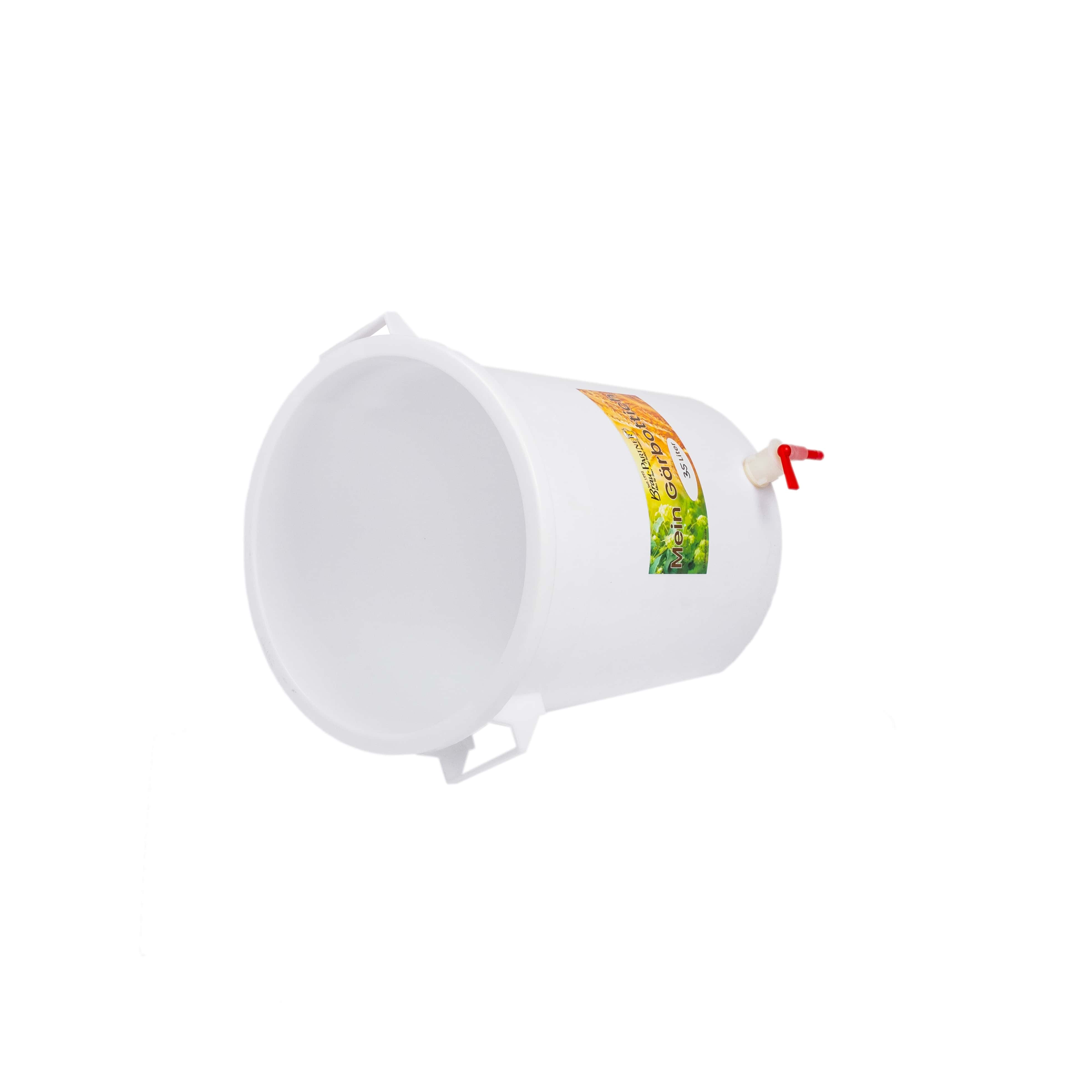 Gärbottich 35 Liter Kunststoff mit Hahn/Abfüllrohr/Deckel_2