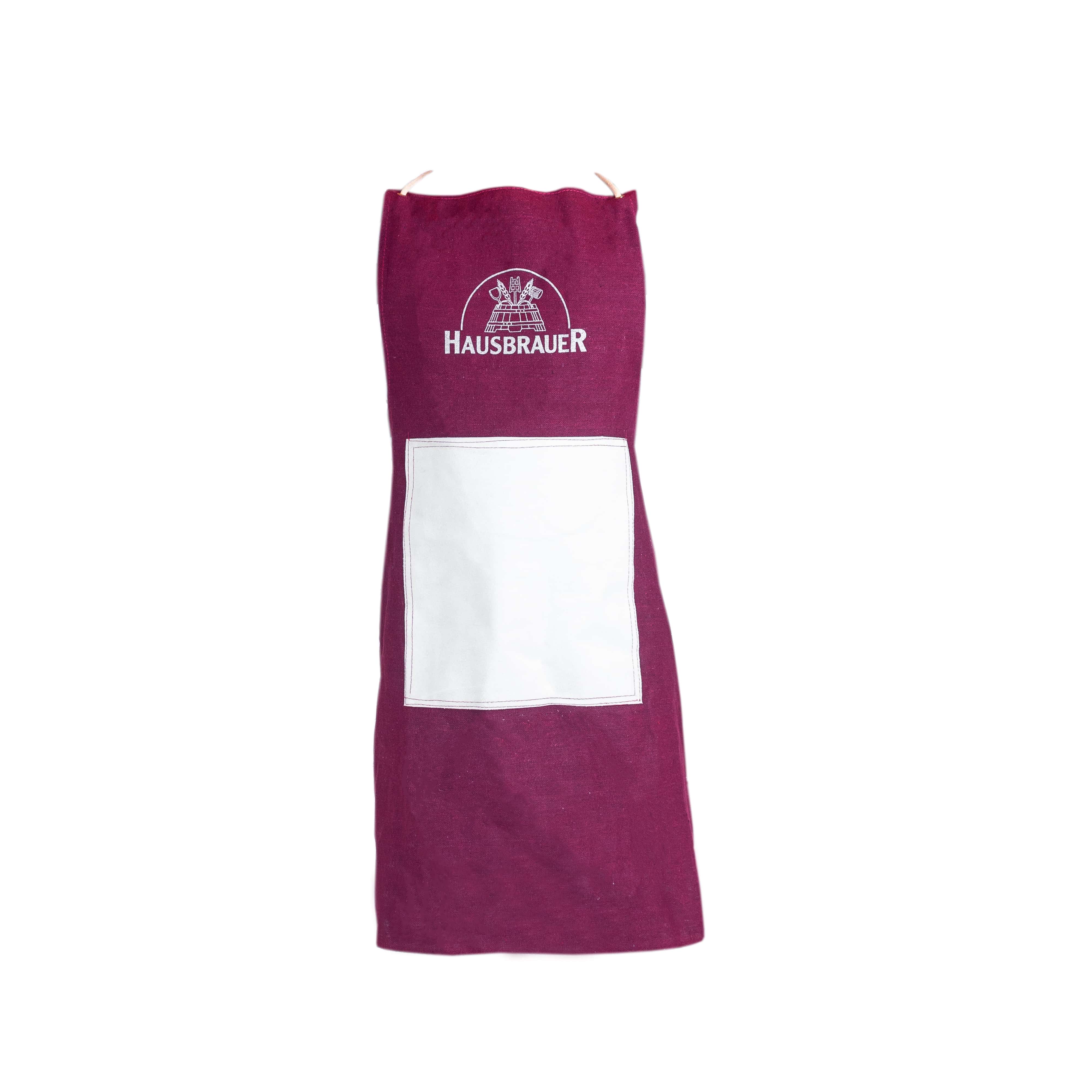 Brauerschürze HAUSBRAUER weinrot
