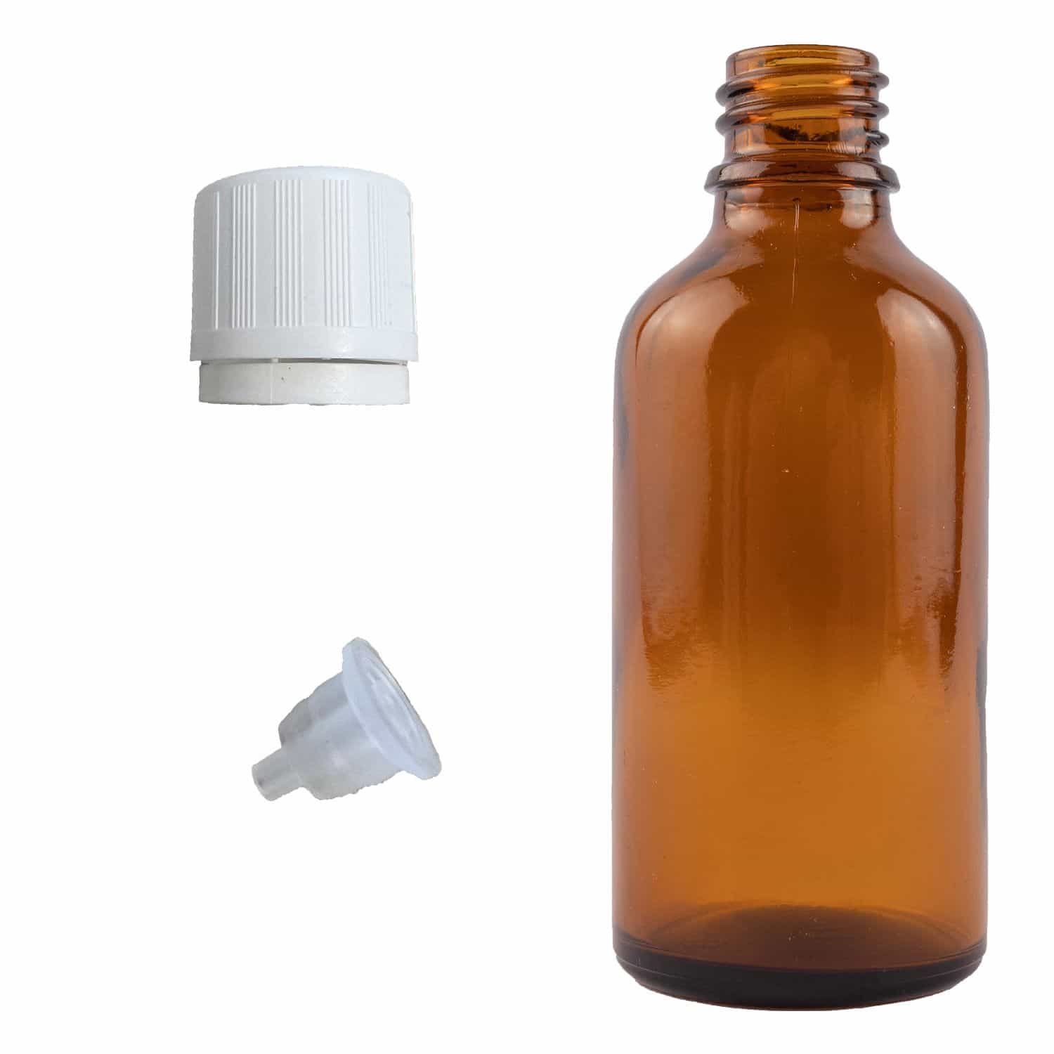 Tropfflasche 50 ml Braunglas