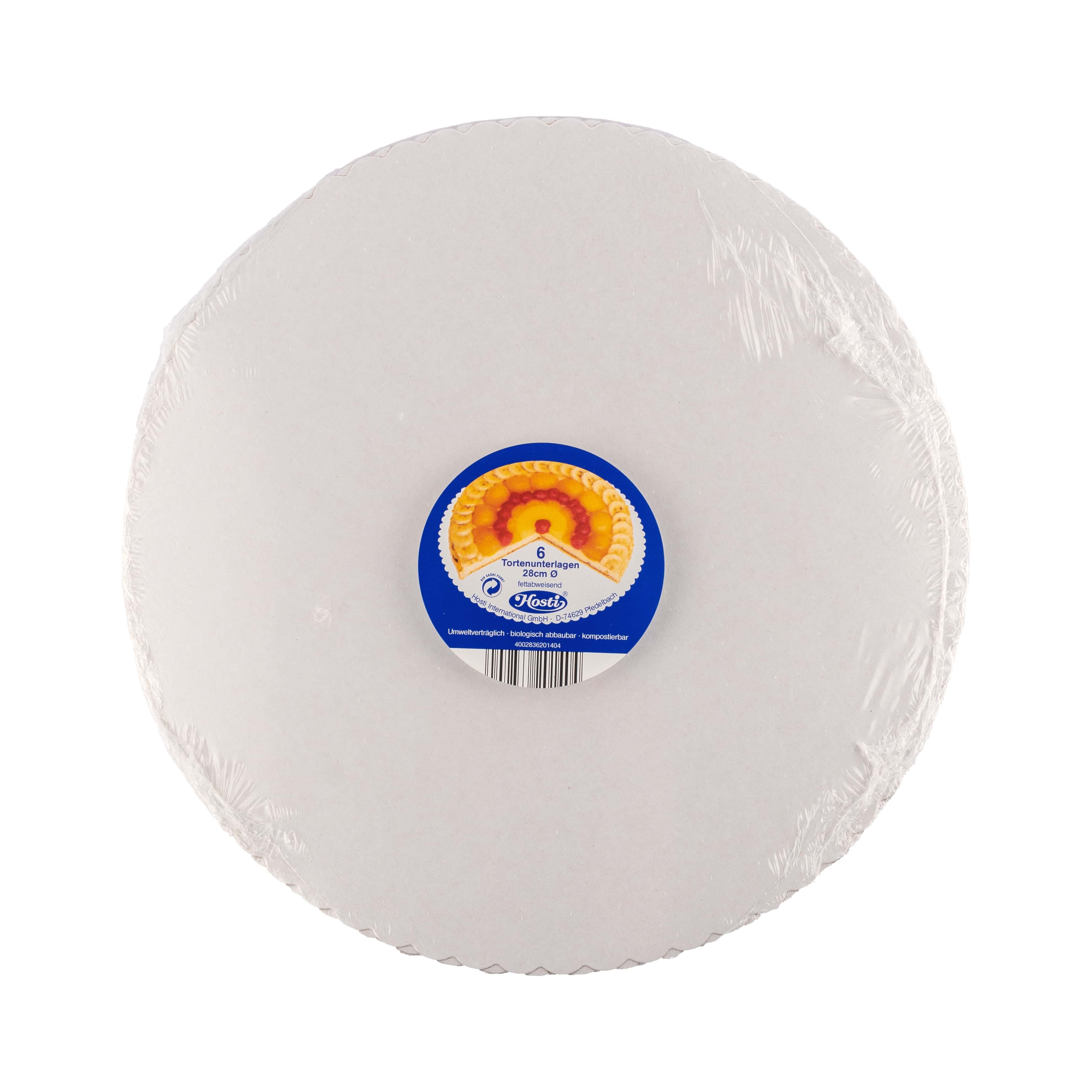 Tortenunterlage Pappe 28 cm 6er-Pack