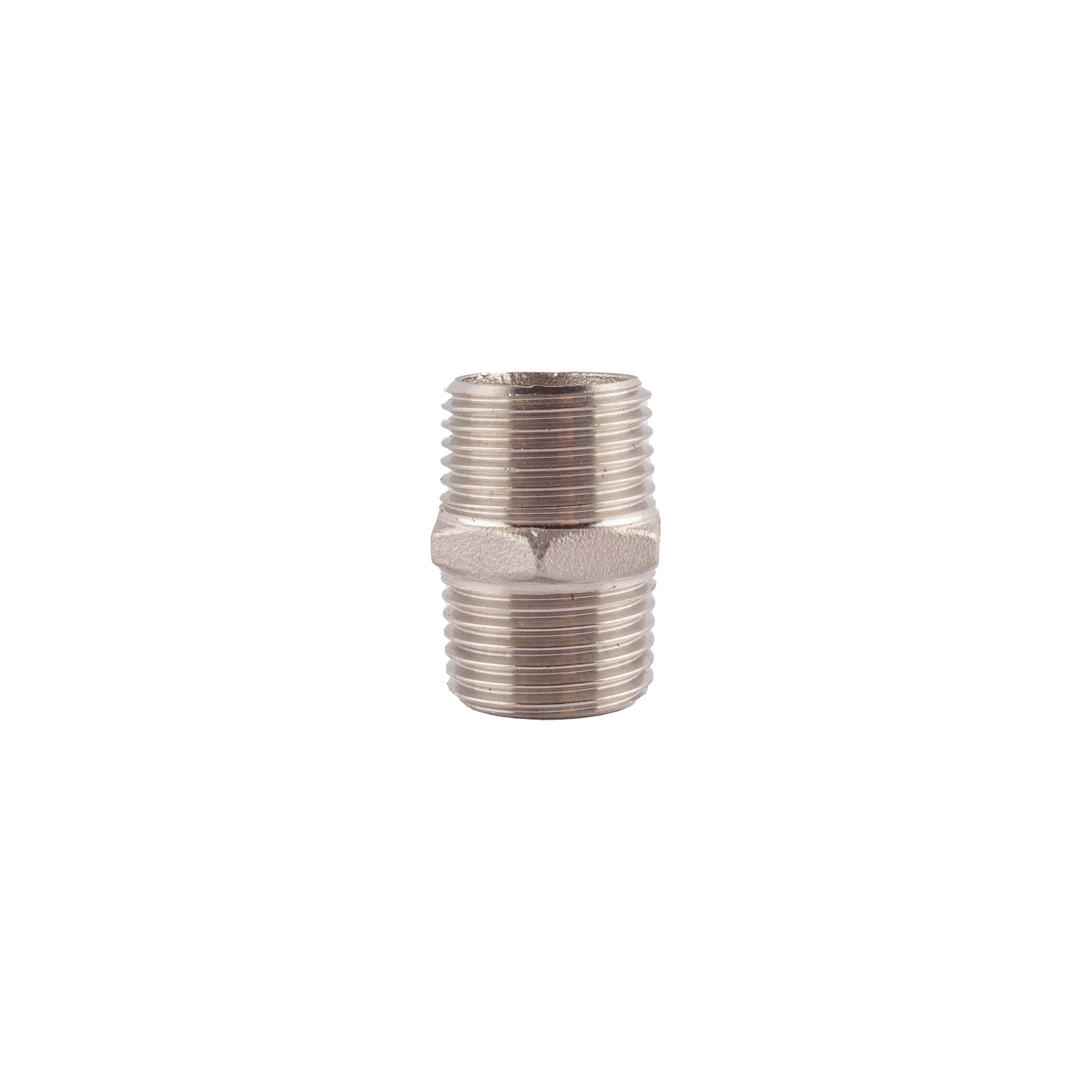 Doppelnippel 1/2" mit Sechskant Edelstahl