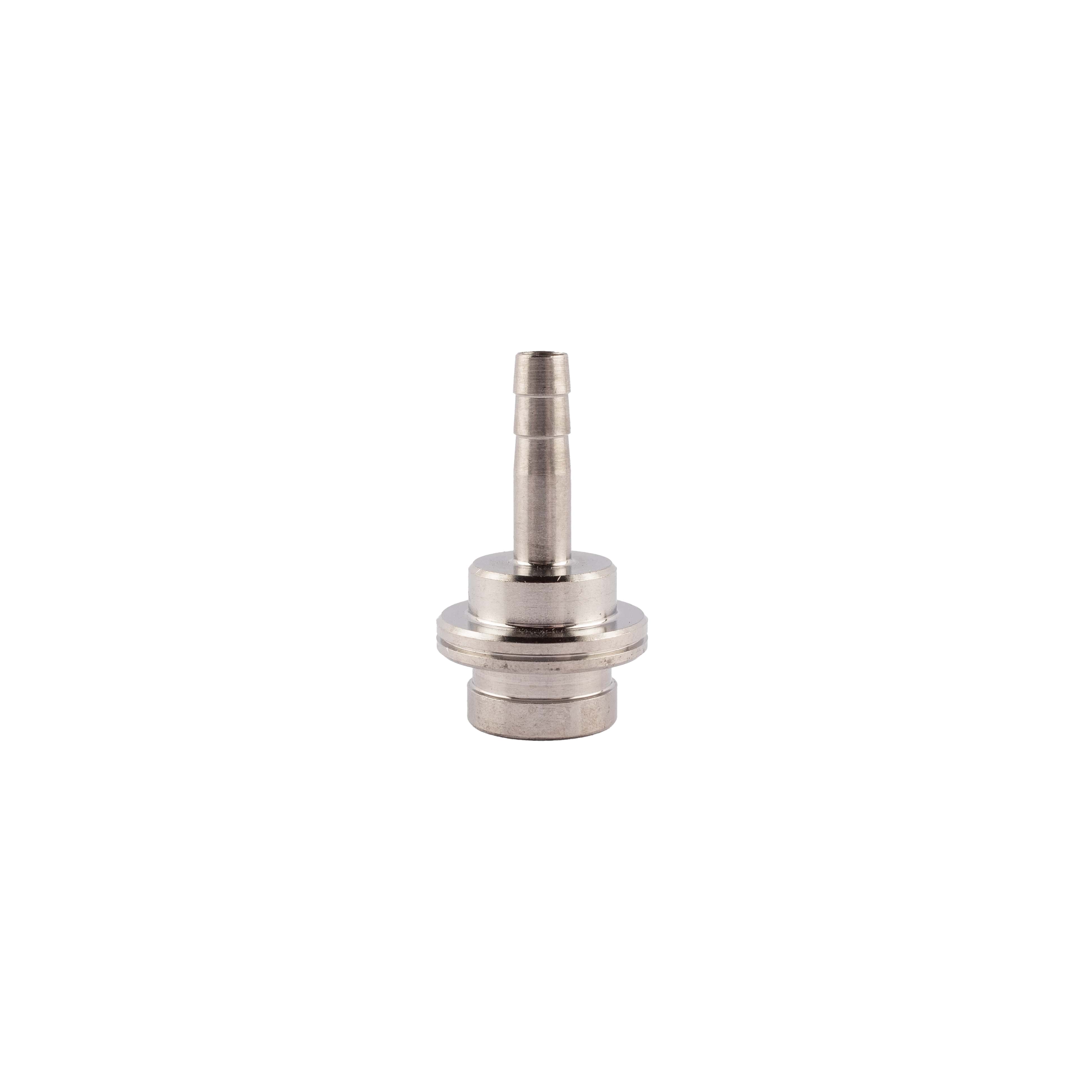 Tülle LW 4 mm mit Bund/Ansatz gerade Edelstahl