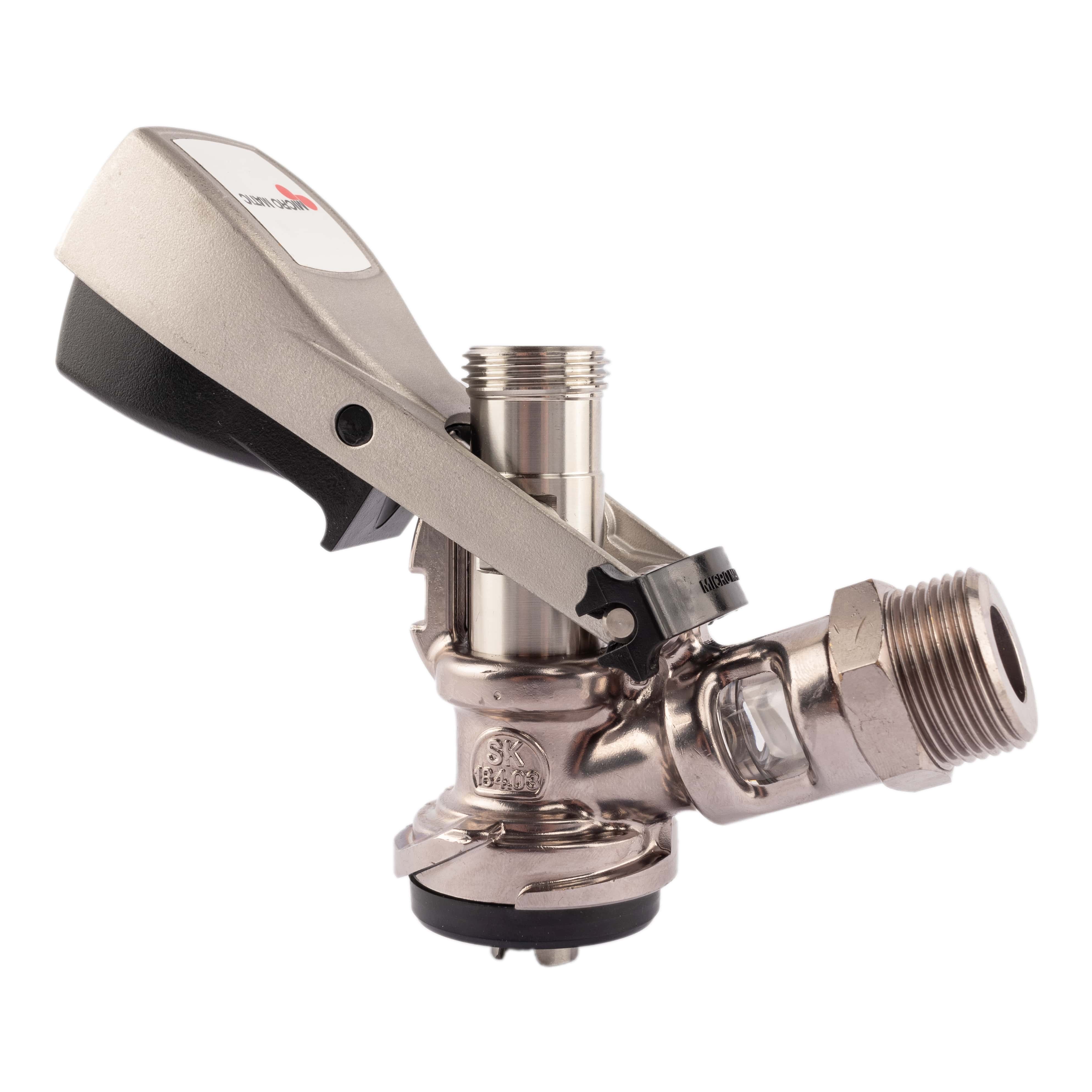 Micro Matic Korbzapfkopf gerade 5/8" x 3/4" F1-S