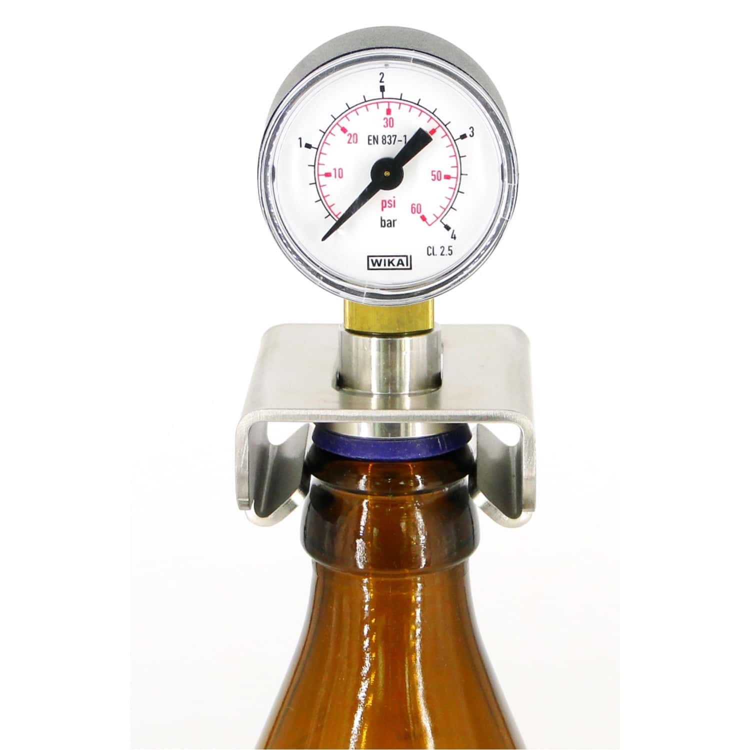 Flaschenmanometer für Kronkorkenflaschen