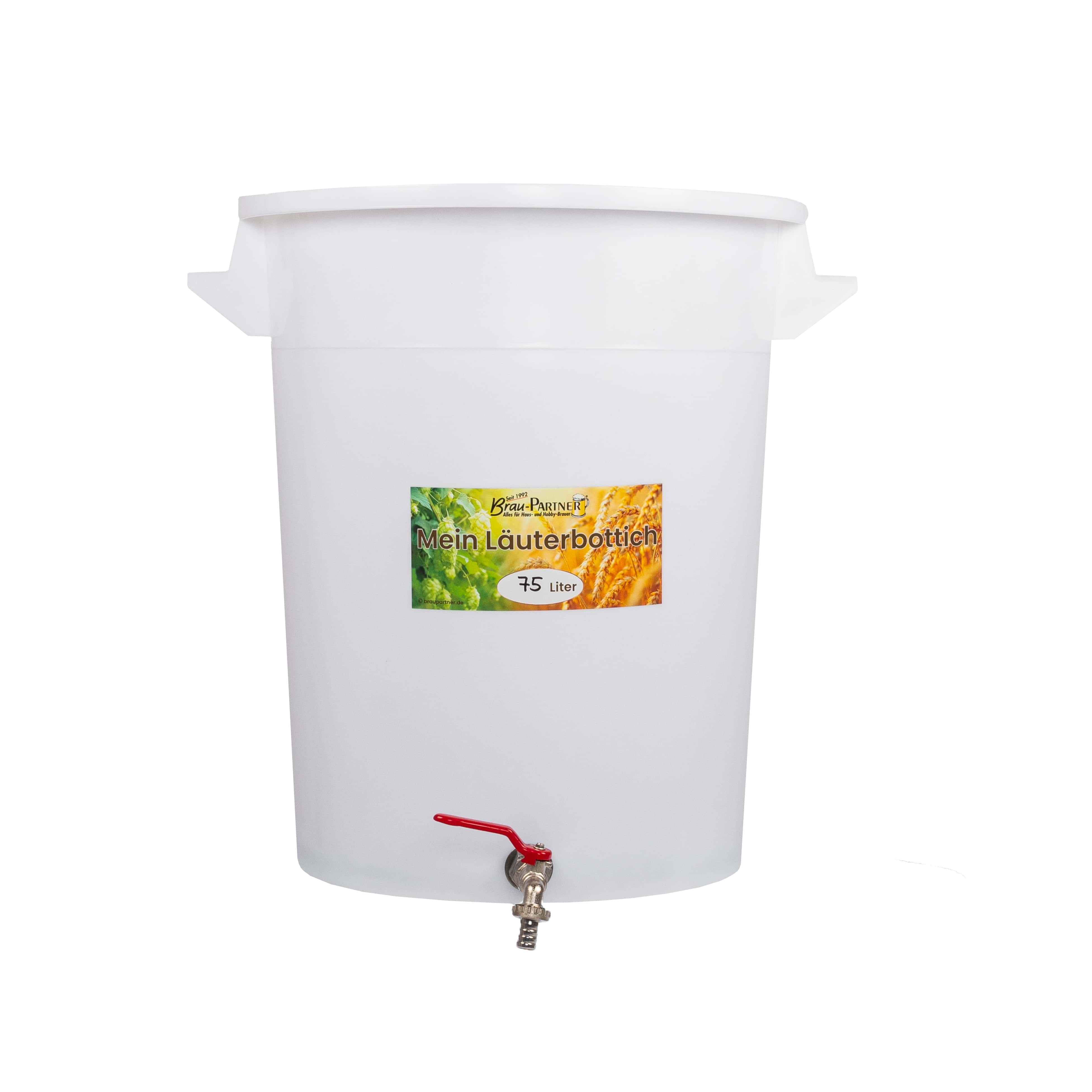 Läuterbottich 75 Liter Kunststoff mit Läuterschlange_1