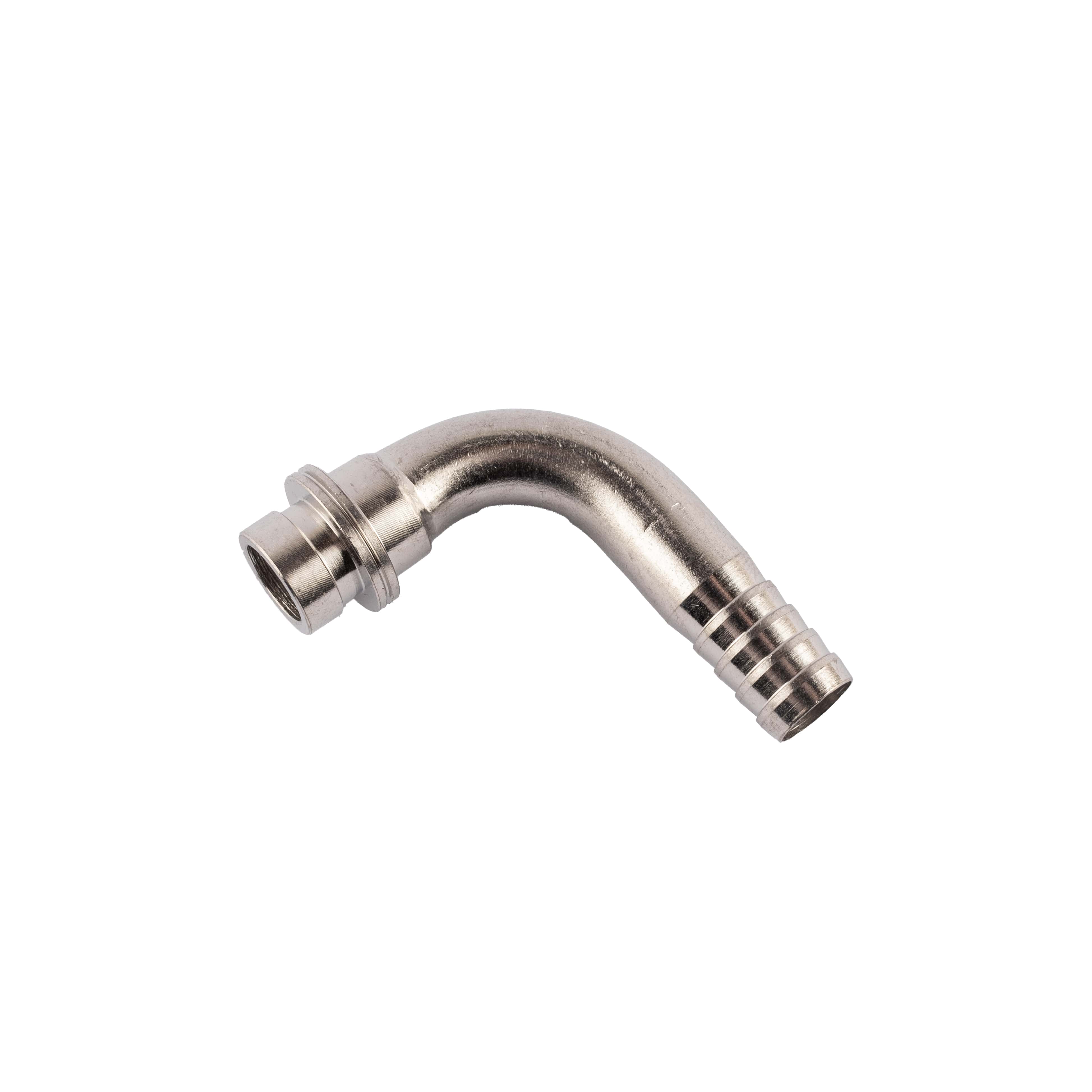 Tülle LW 10 mm mit Bund/Ansatz gebogen Edelstahl