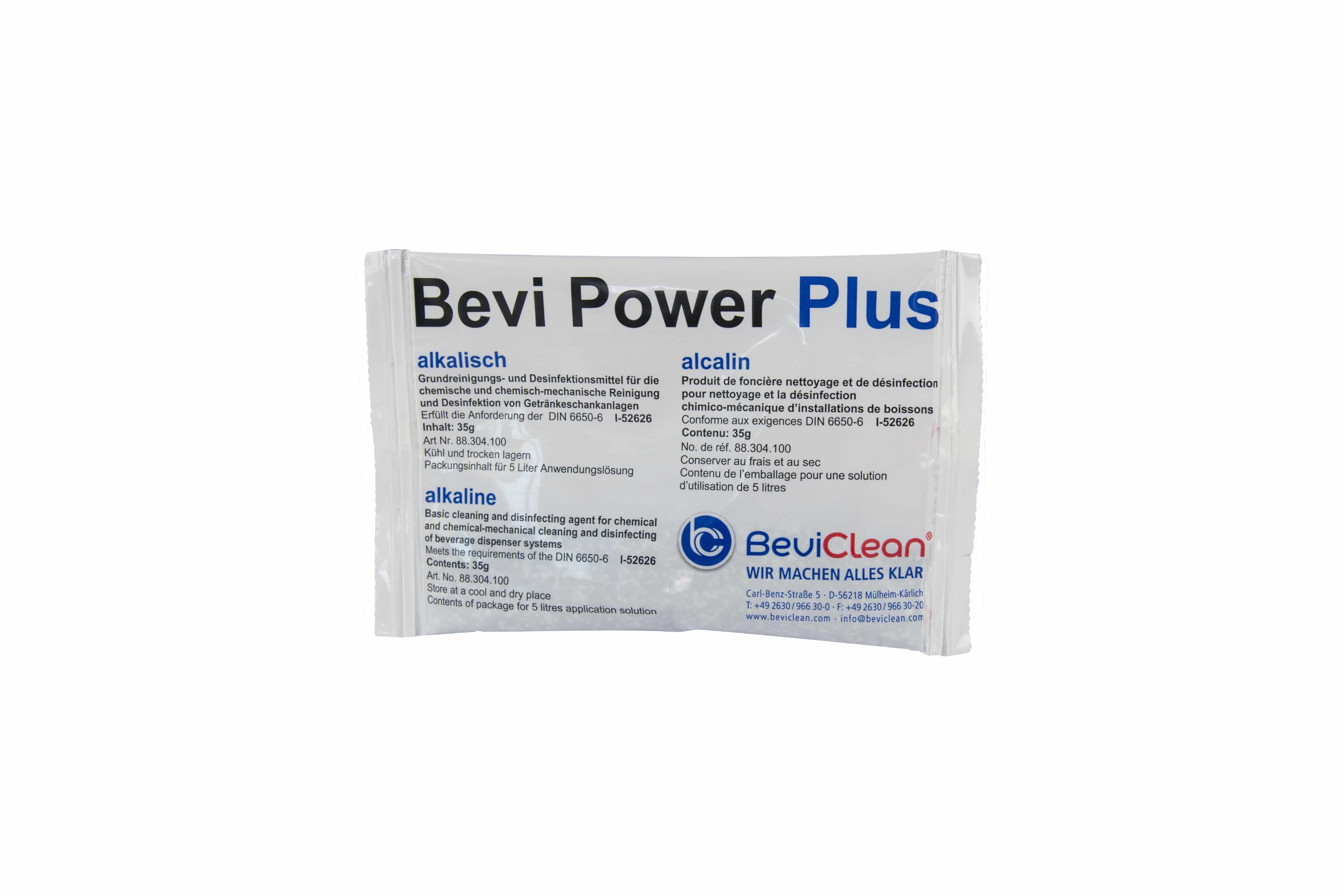 Reinigungspulver BEVI POWER PLUS 35 g für Schankanlagen