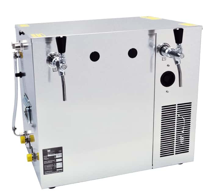 Durchlaufkühler 2-leitig 10 mm 100 Liter/h 6/20m - nass