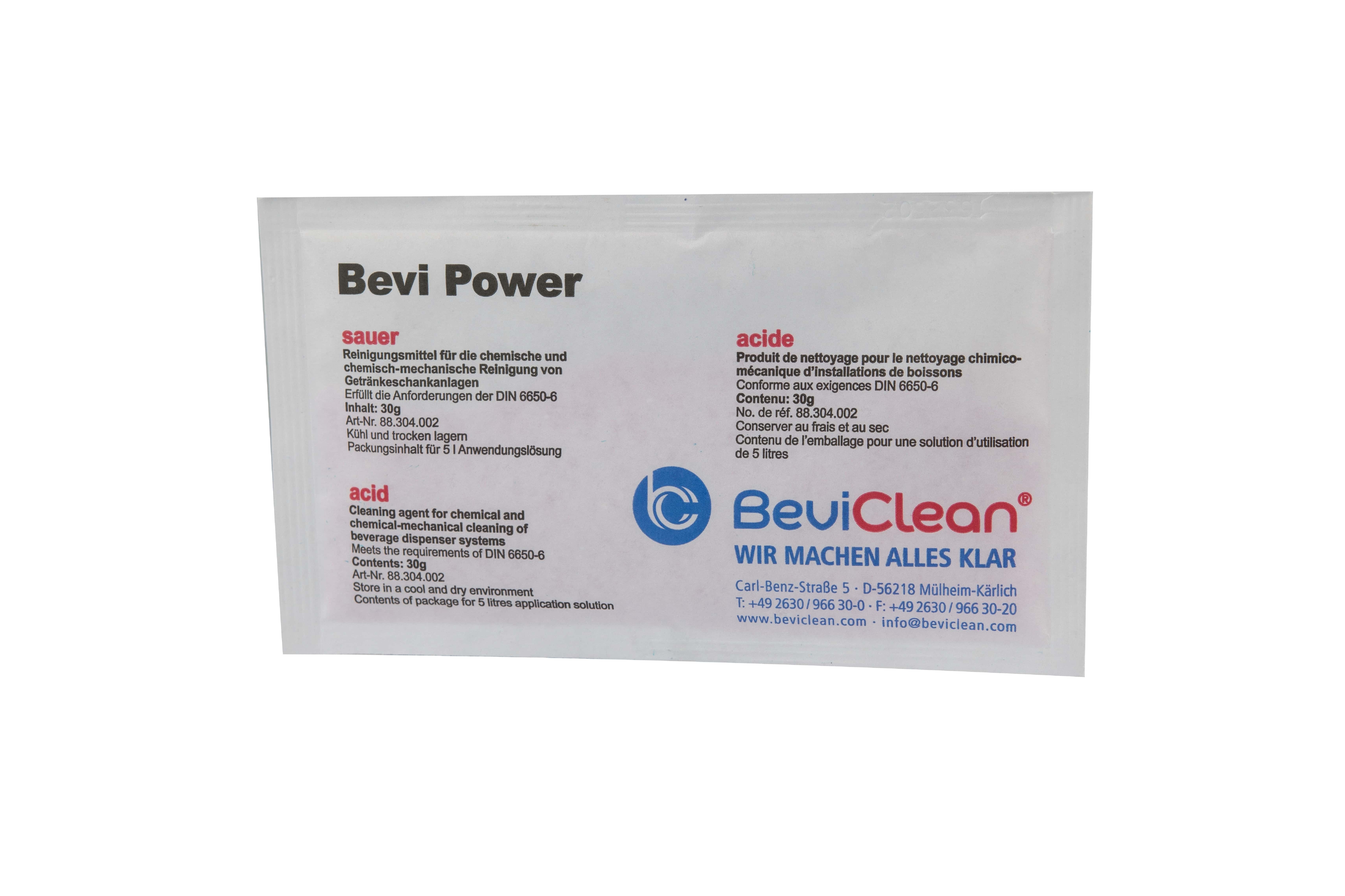 Reinigungspulver für Schankanlagen BEVI POWER SAUER 30 g_1