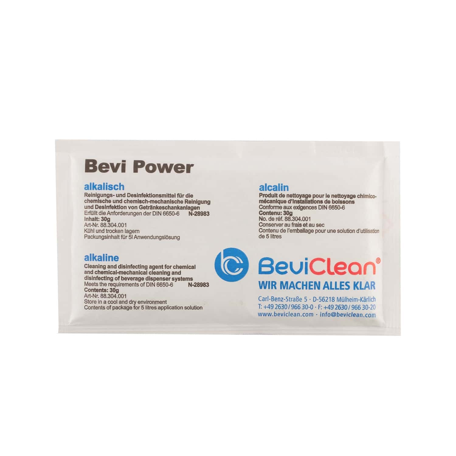 Reinigungspulver für Schankanlagen BEVI POWER ALKALISCH 30 g_1