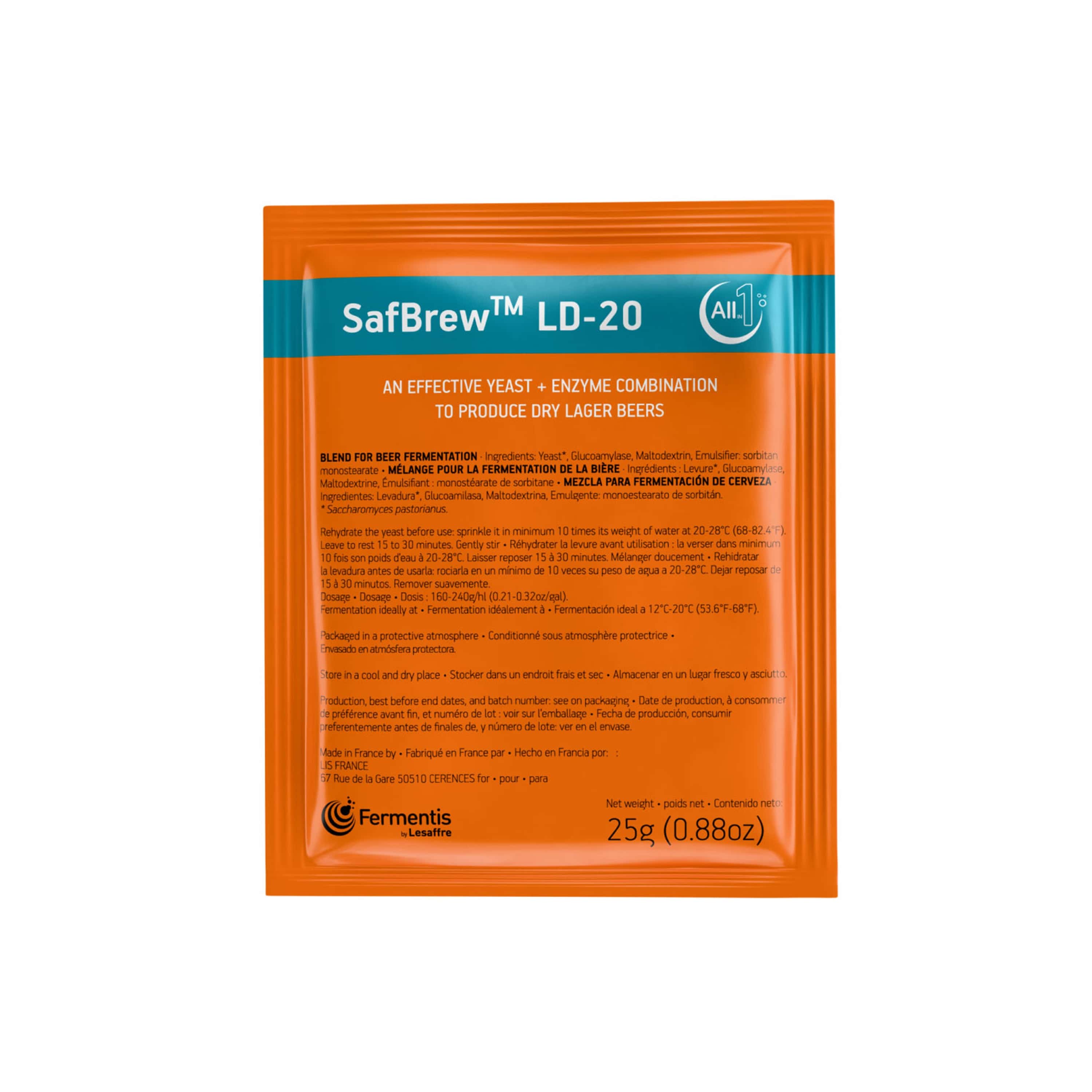 Fermentis SafBrew LD-20 Trockenhefe ug