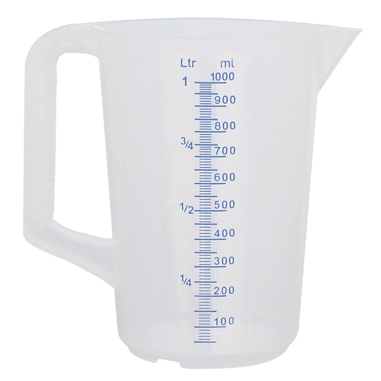 Messbecher 1 Liter mit Skala und Auslauf