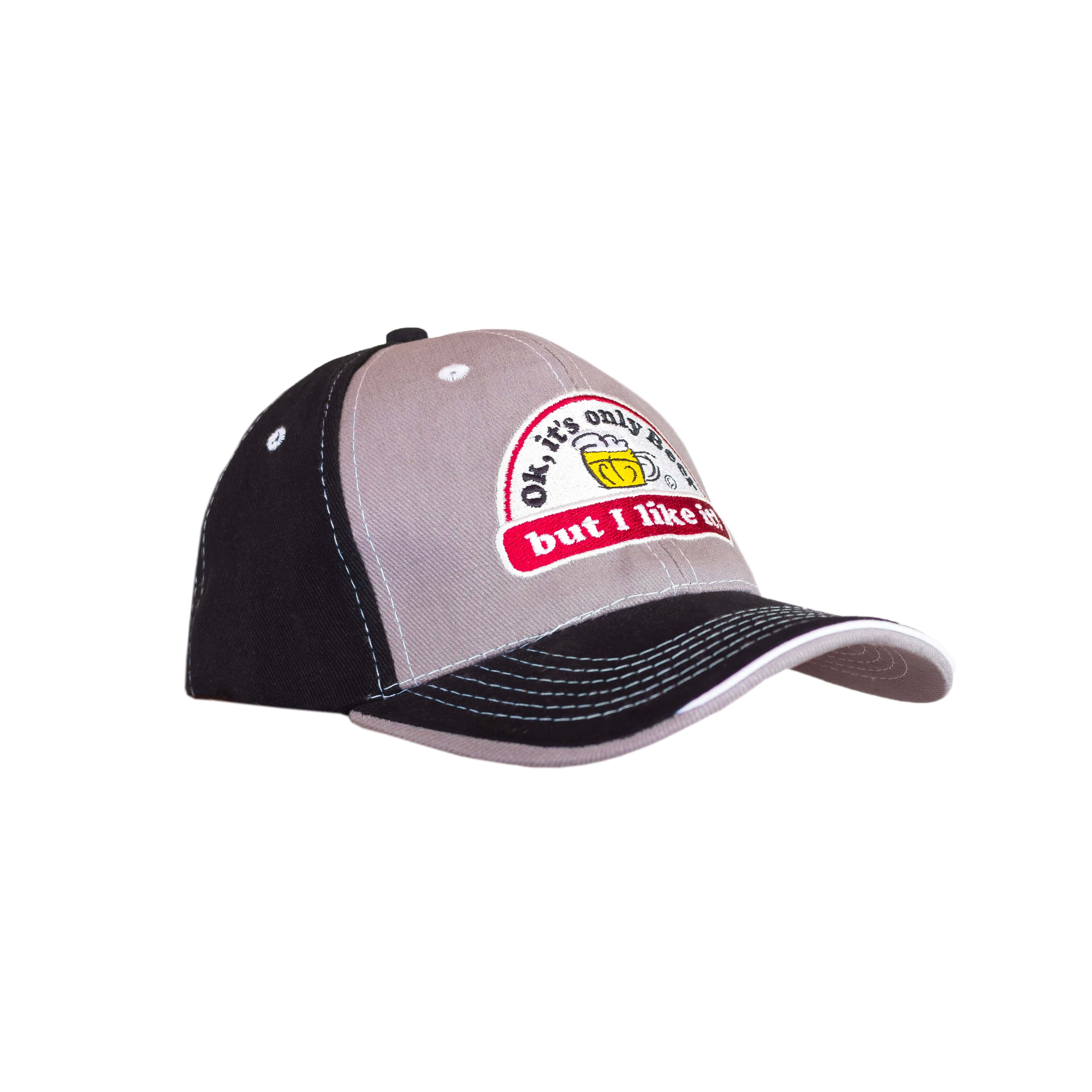 Cap OK, IT'S ONLY BEER BUT I LIKE IT! grau-schwarz