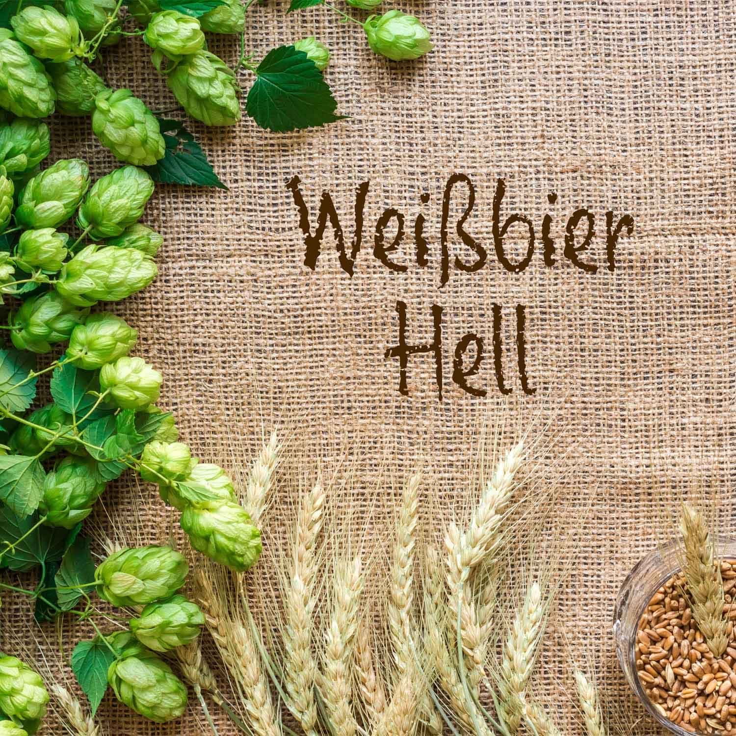 Fertigmischung WEISSBIER HELL 50 Liter, geschrotet