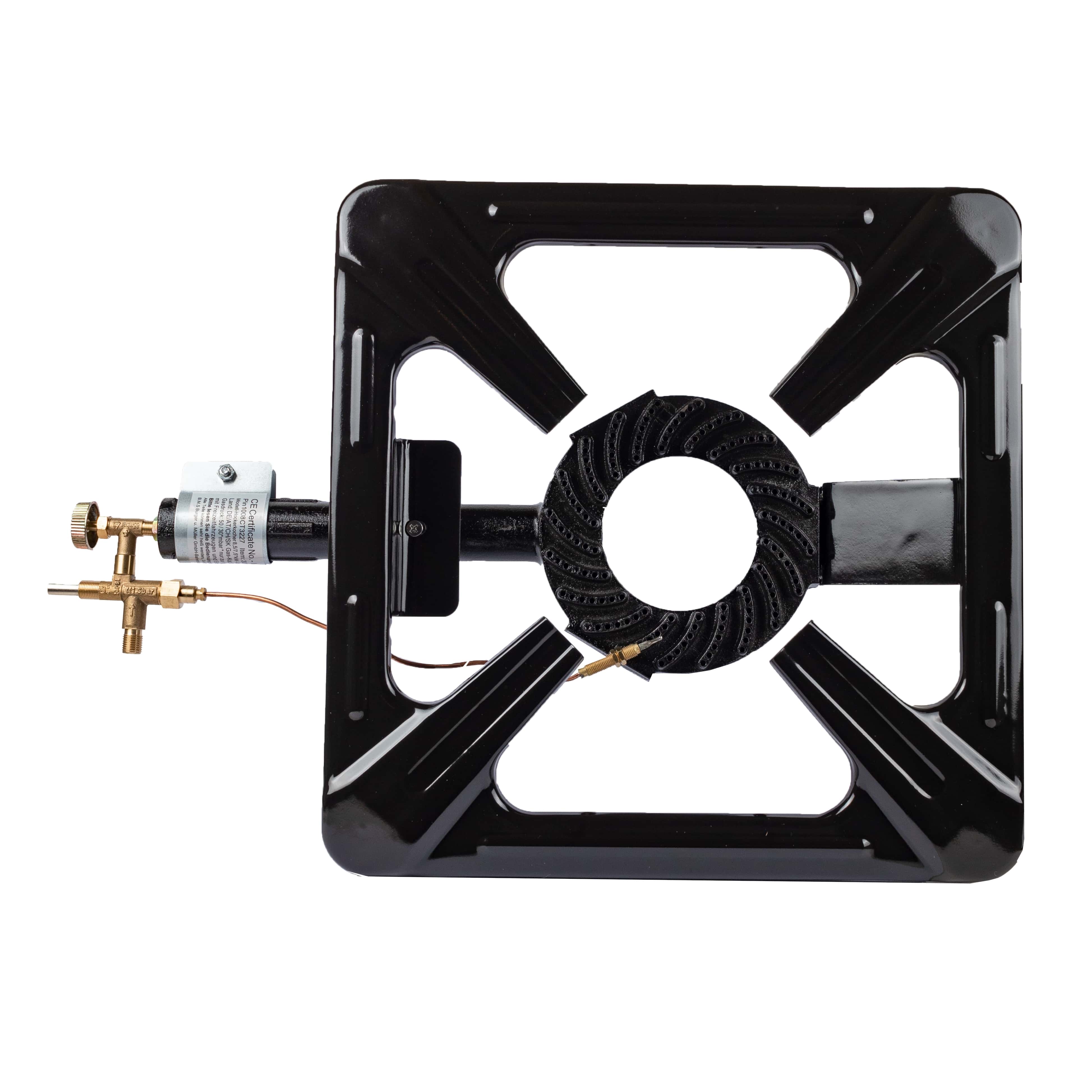 Gas-Hockerkocher 40x40cm mit Zündsicherung - 7,0kW