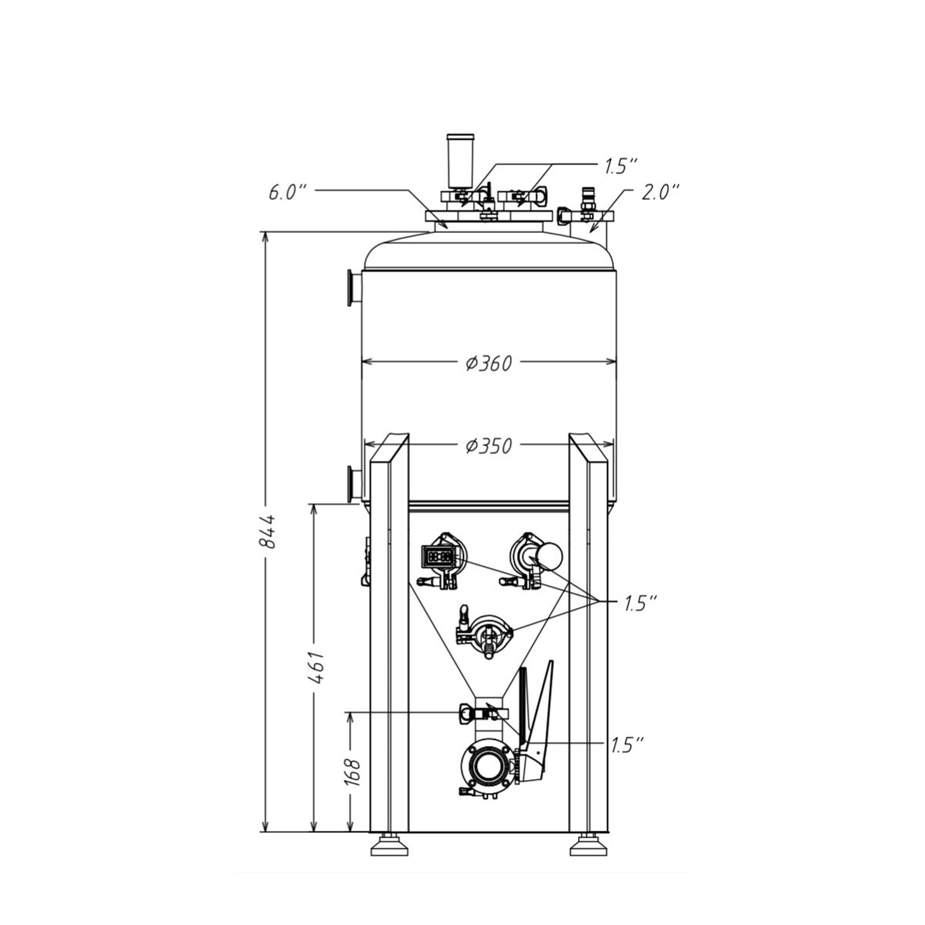 Drucktank BREW MONK U40 UNITANK 34 Liter_2
