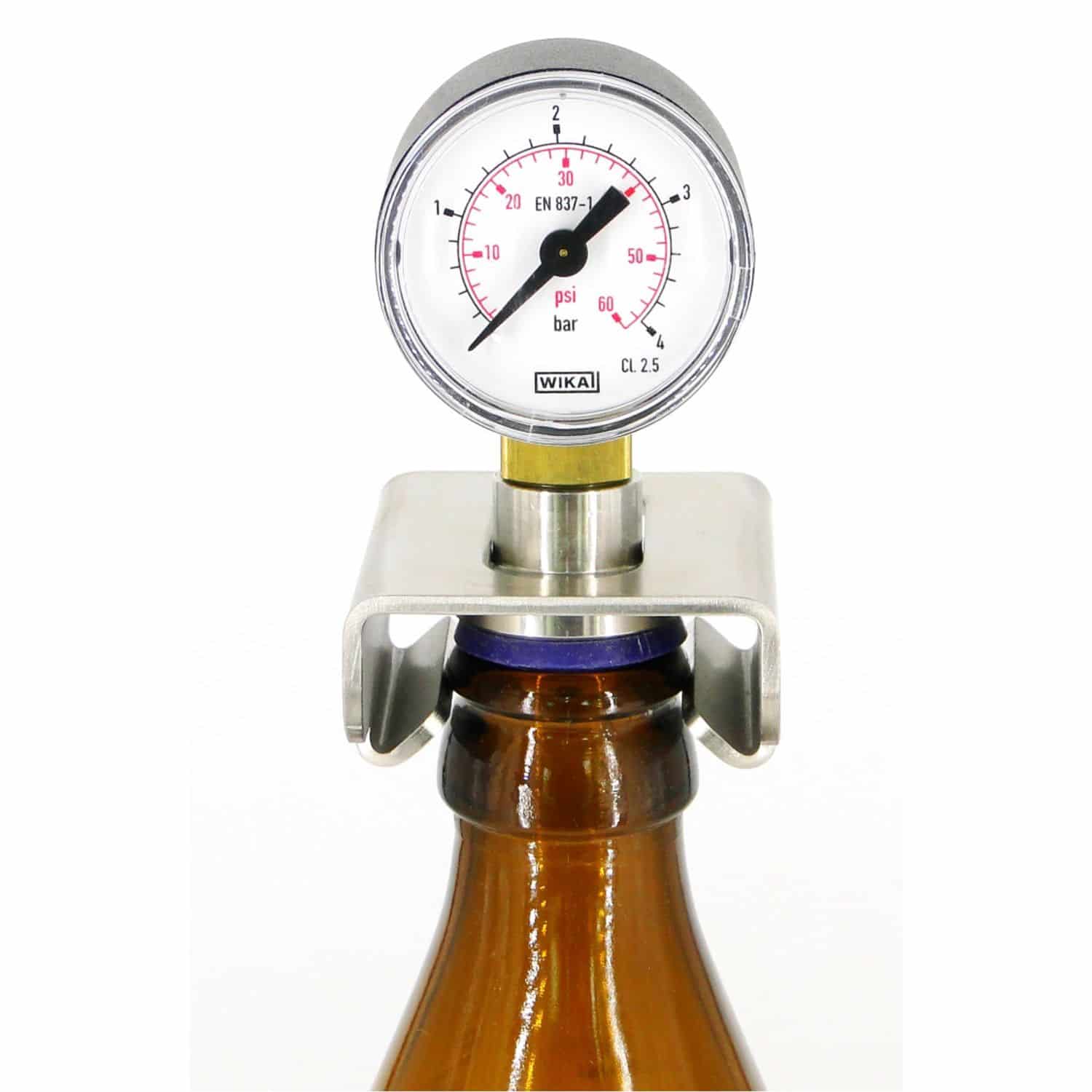 Flaschenmanometer für Kronkorkenflaschen