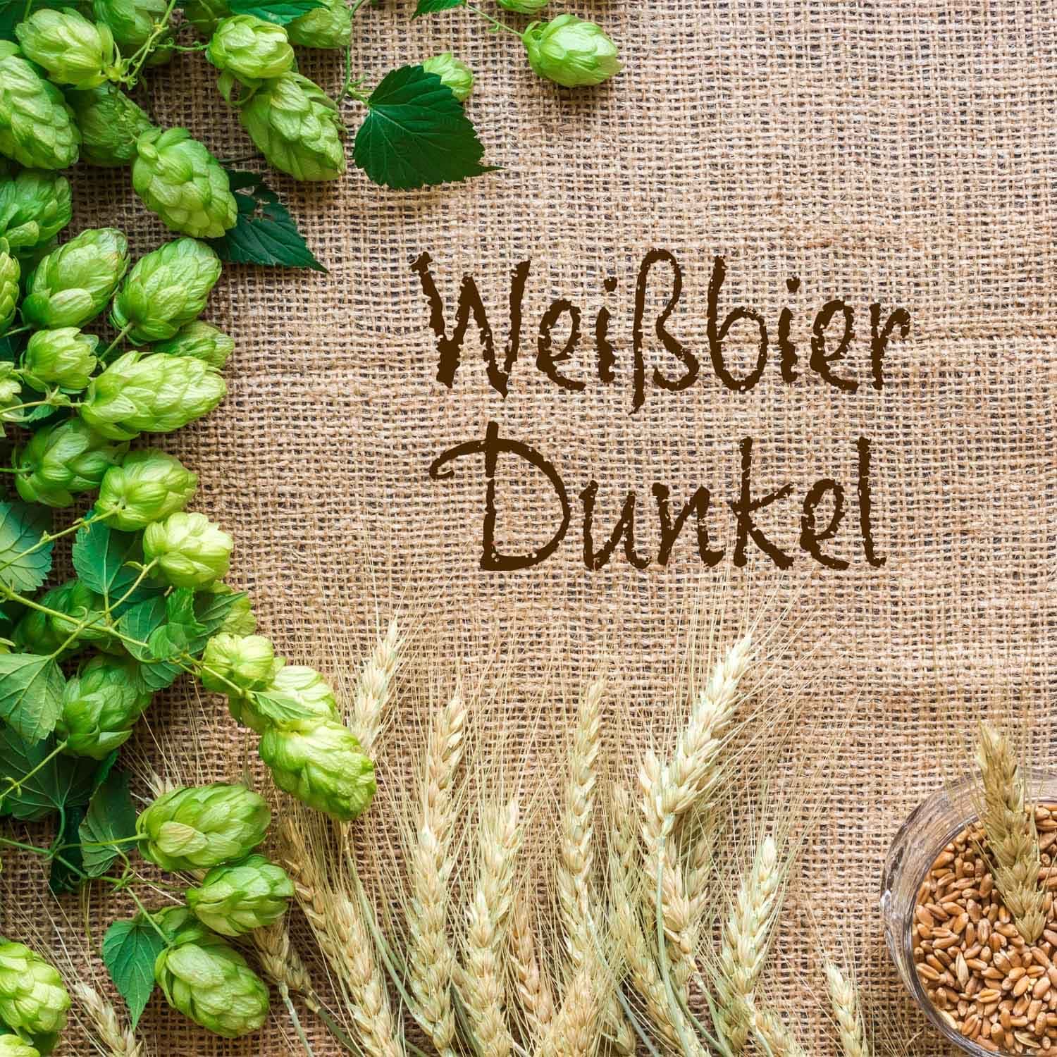 Fertigmischung WEISSBIER DUNKEL 20 Liter, geschrotet