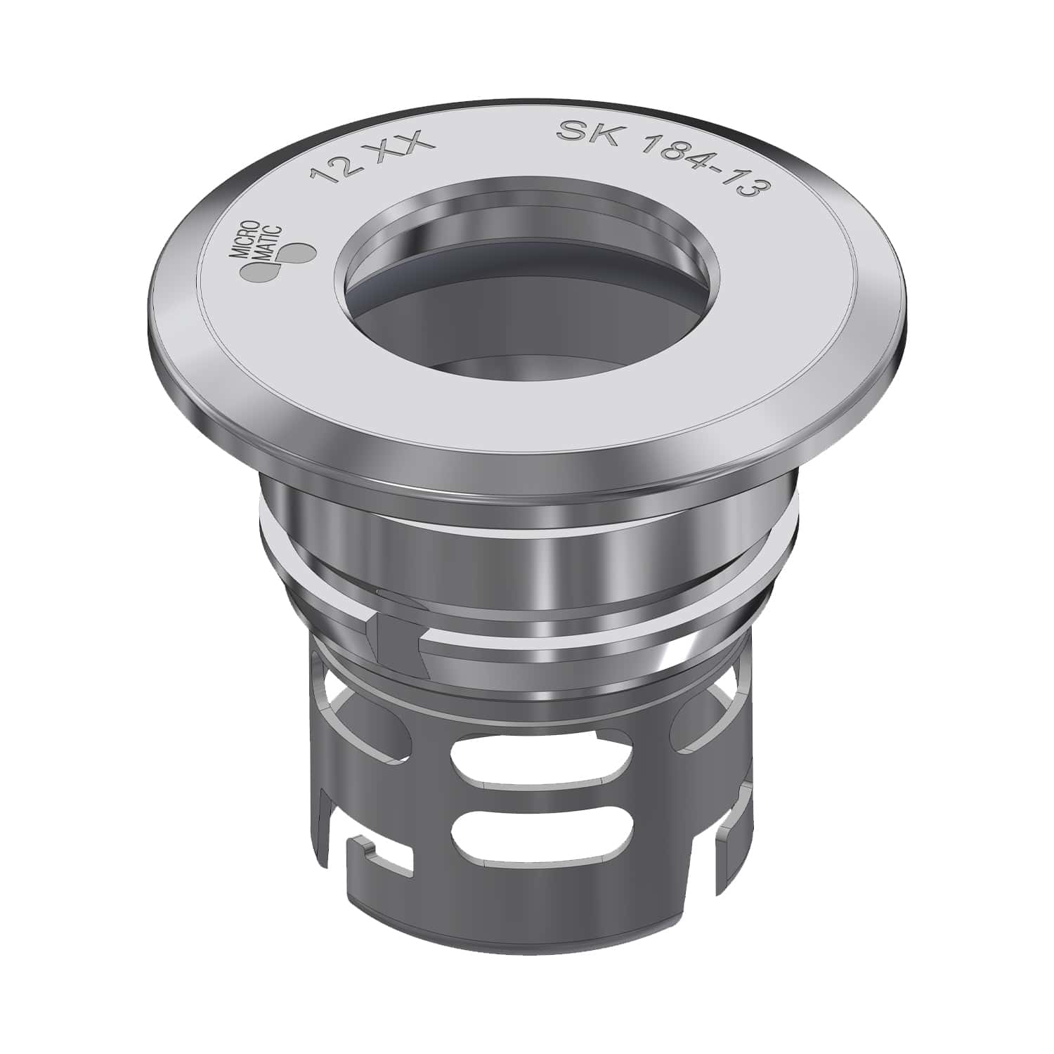 Micro Matic Gehäuse für Flachfitting gewindelos RS-ABS