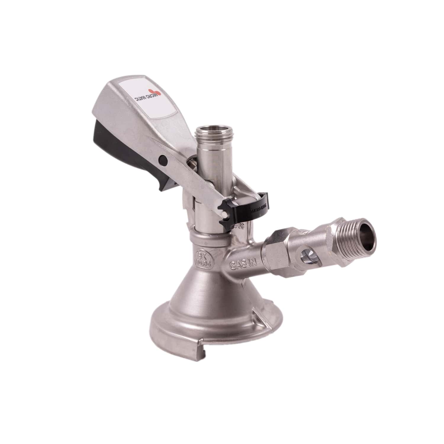 Micro Matic Wein-Flachzapfkopf gerade 5/8" x 1/2" F1-W