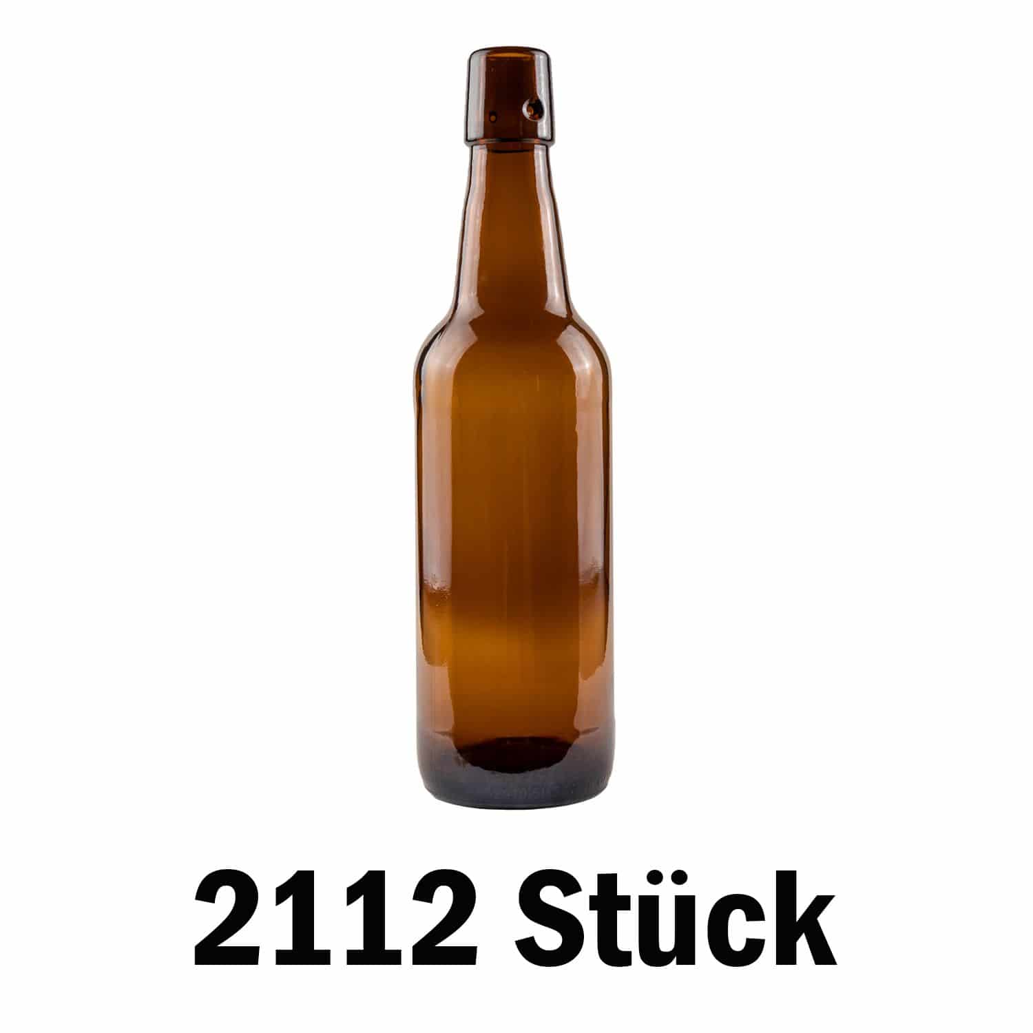 Bügelverschlussflasche 0,5 Liter, ohne Verschluss - 2112 Stück auf Palette