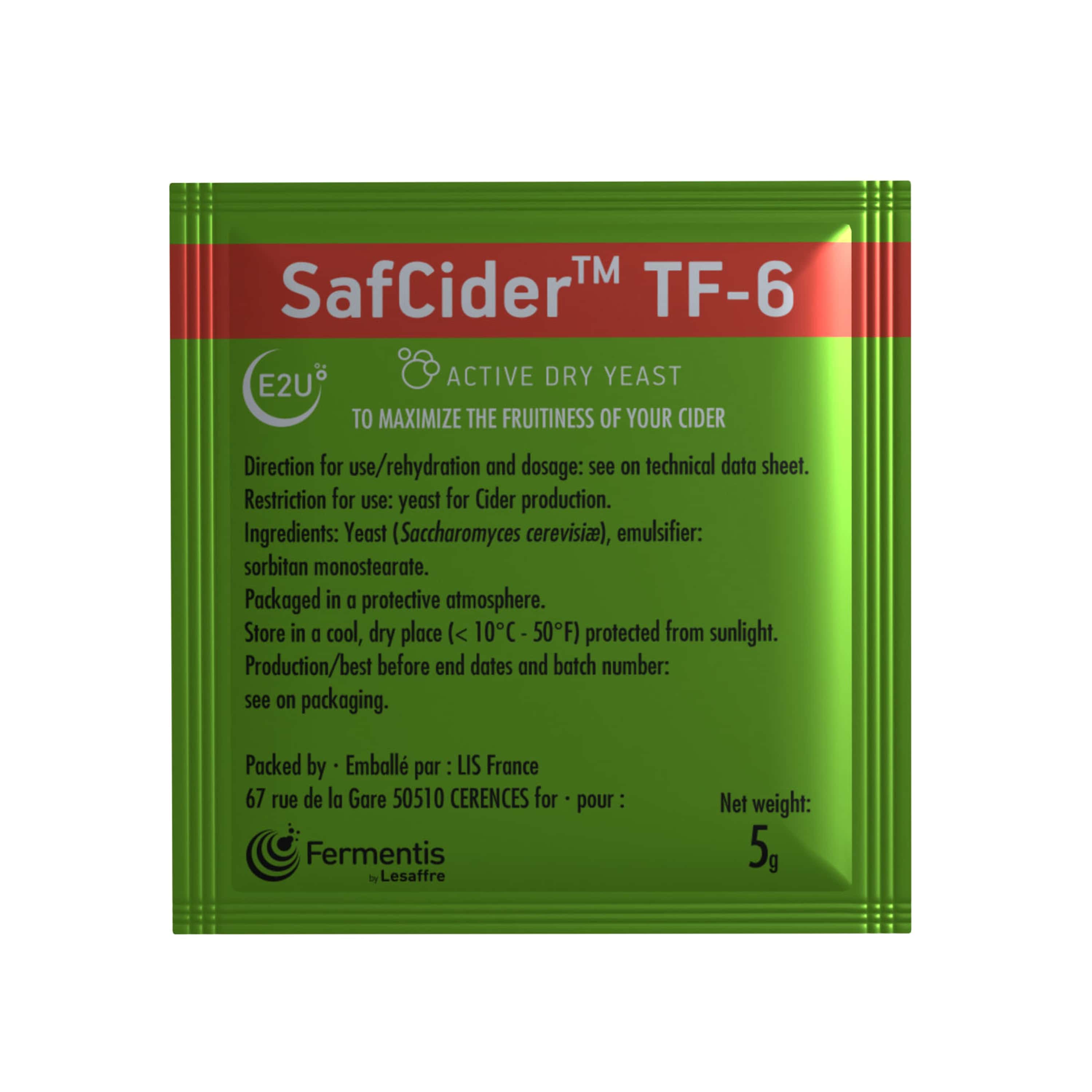 Fermentis SafCider TF-6 Trockenhefe