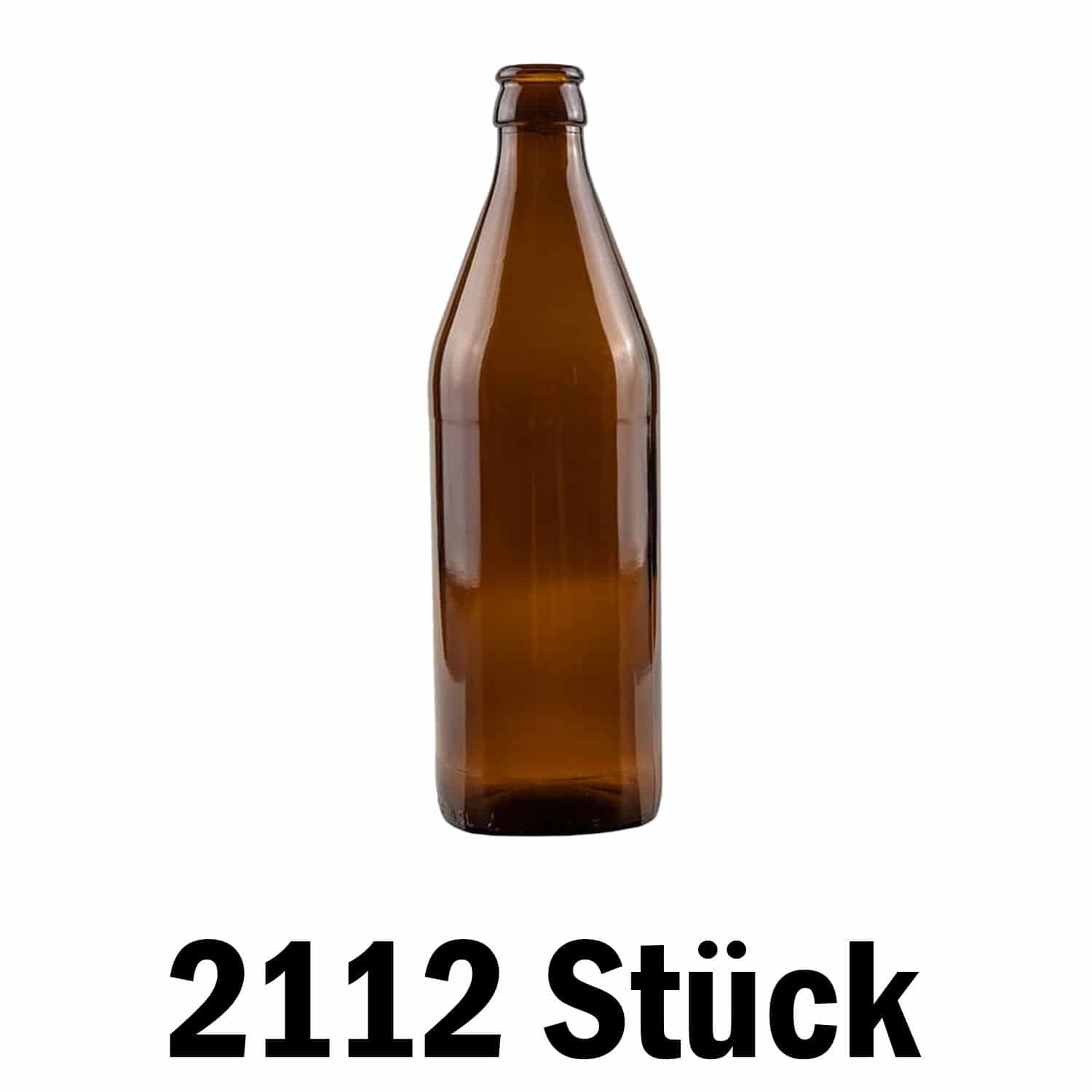Standard Bierflasche EURO 0,5 Liter - 2112 Stück auf Palette