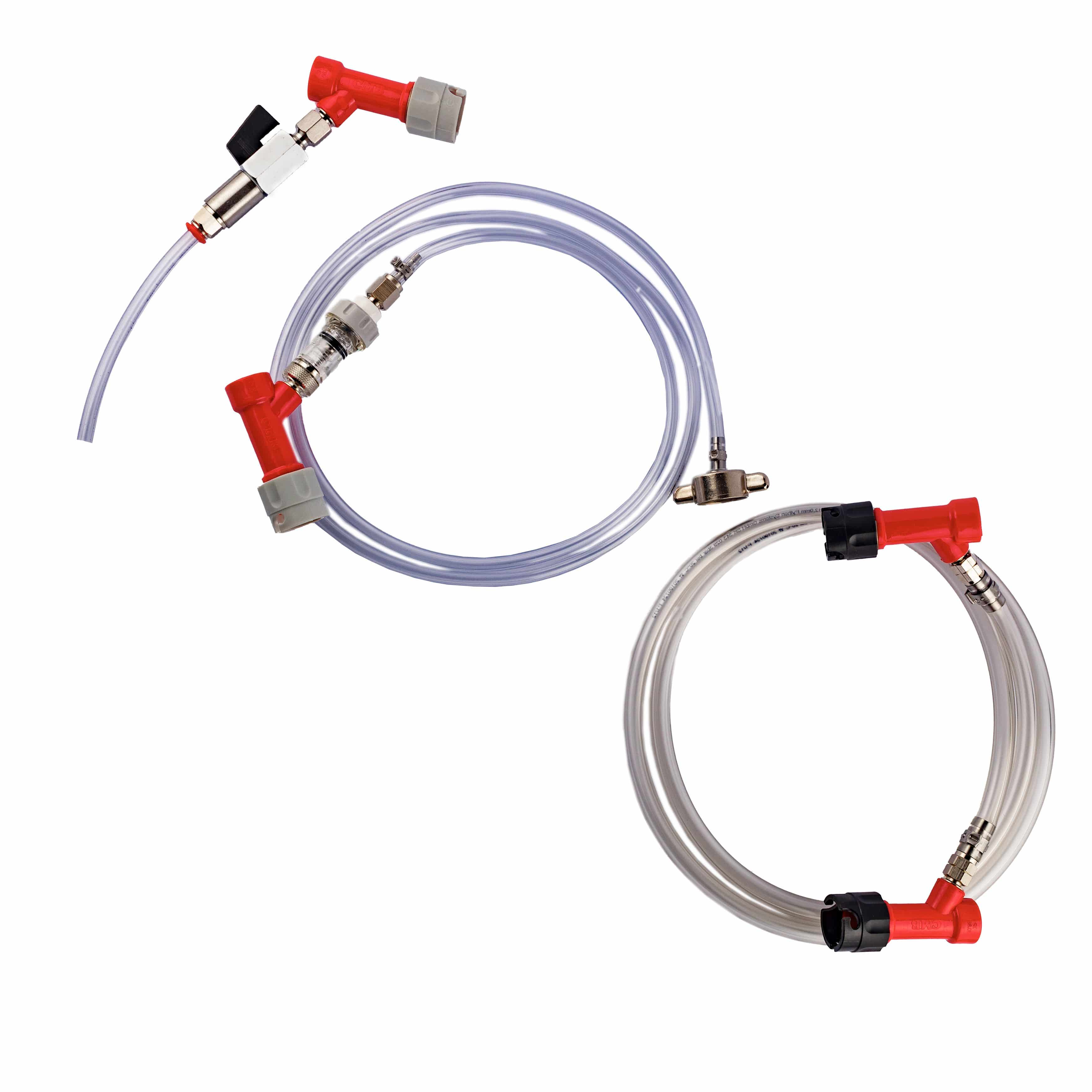 Gegendruck-Umdrückschlauch Set für CC-Anschluss