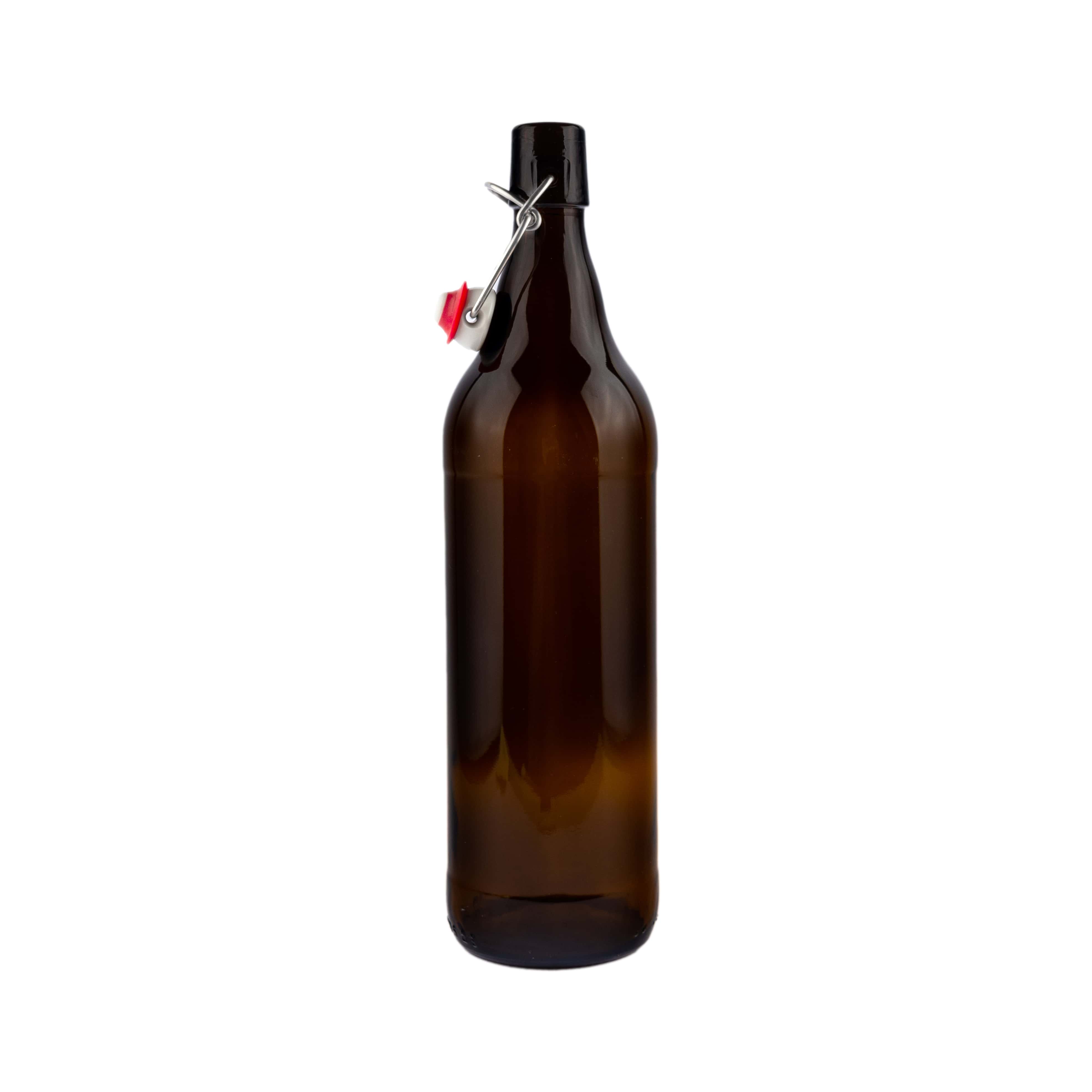 Bügelverschlussflasche 1 Liter, mit Verschluss