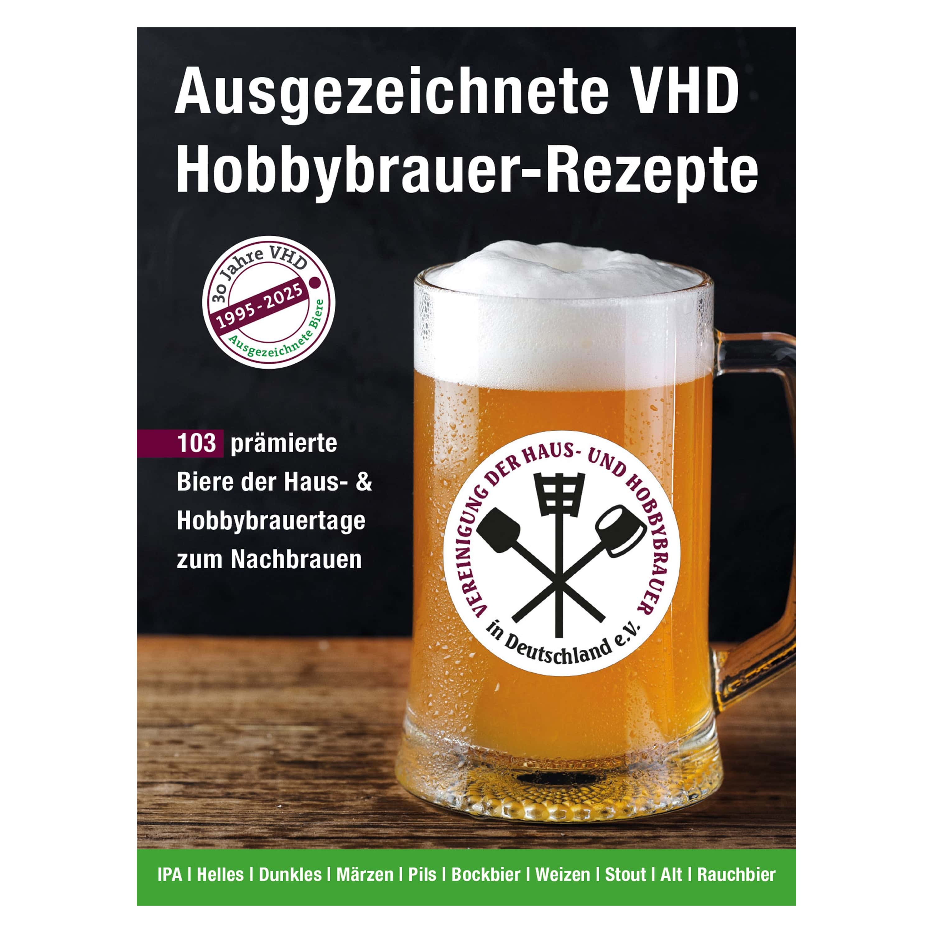 Broschüre "Ausgezeichnete VHD Hobbybrauer-Rezepte"