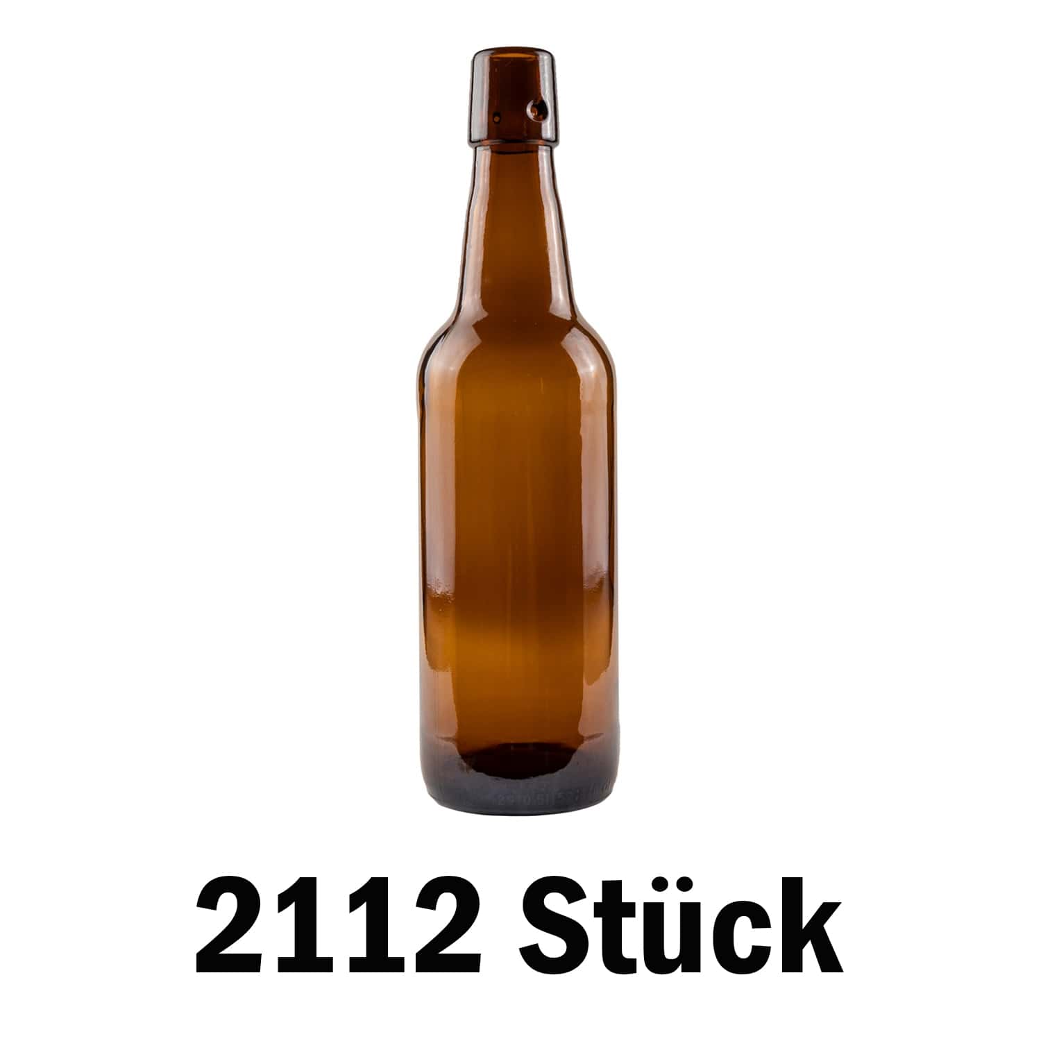 Bügelverschlussflasche 0,5 Liter, ohne Verschluss - 2112 Stück auf Palette