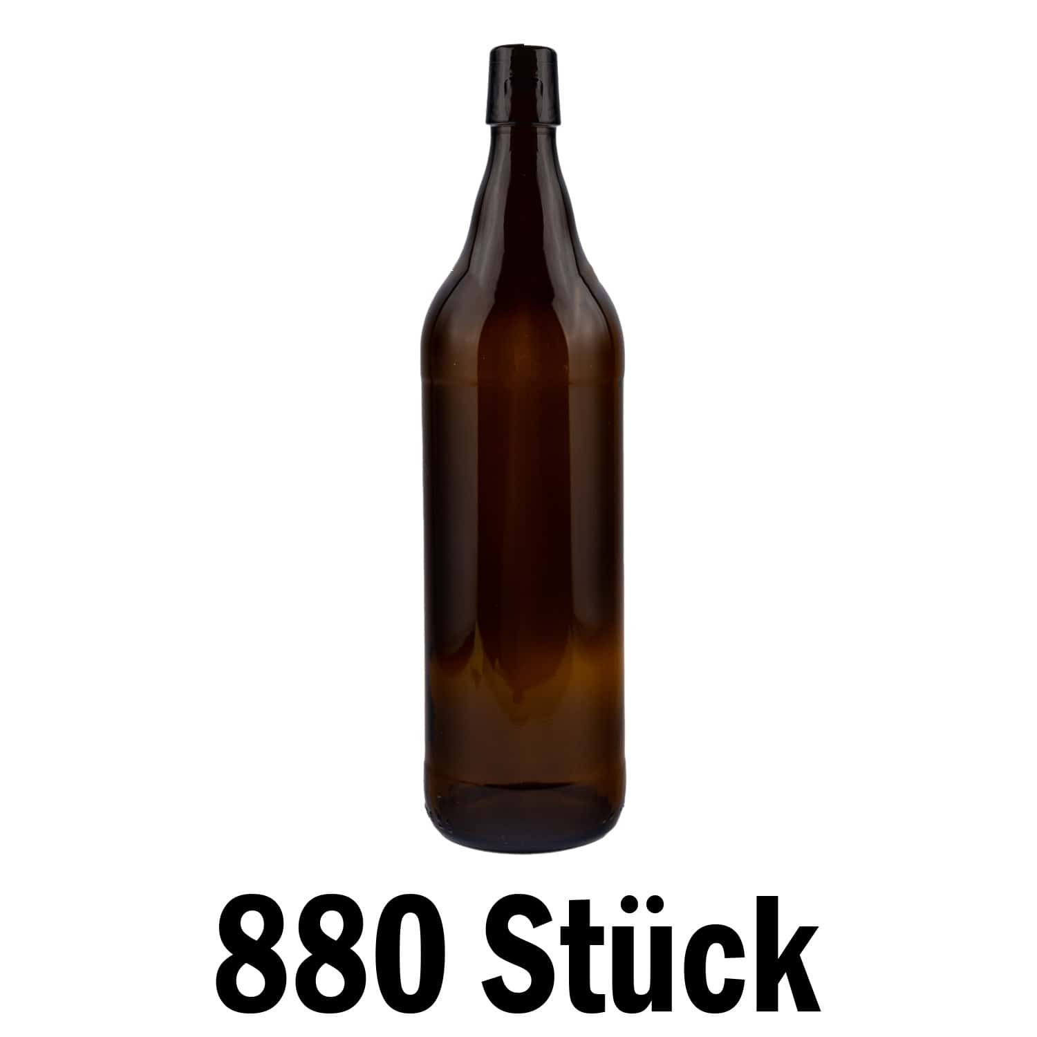 Bügelverschlussflasche 1 Liter, ohne Verschluss - 880 Stück auf Palette