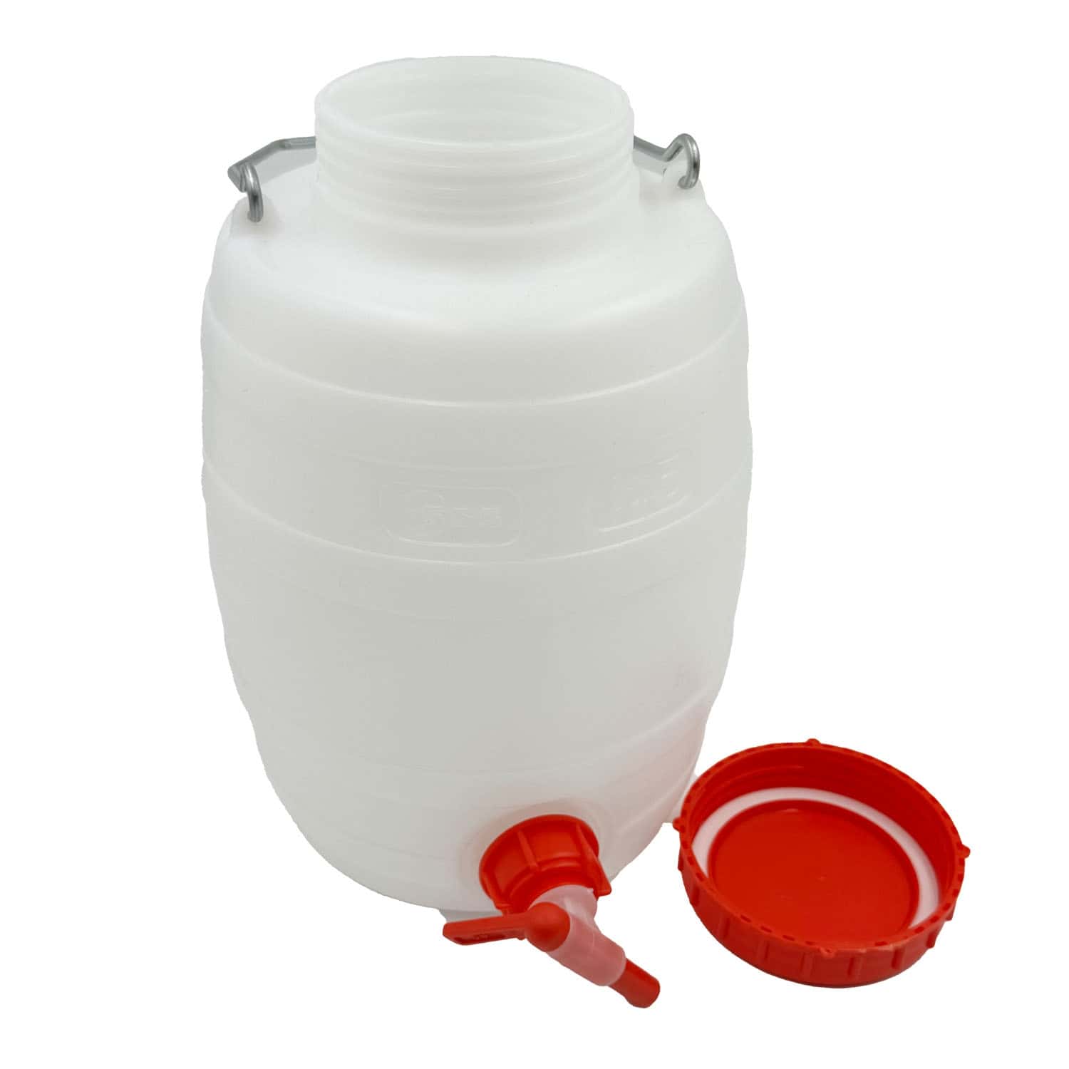 ▷ Kunststoffbehälter 5 Liter ☑️ mit Auslaufhahn & Deckel