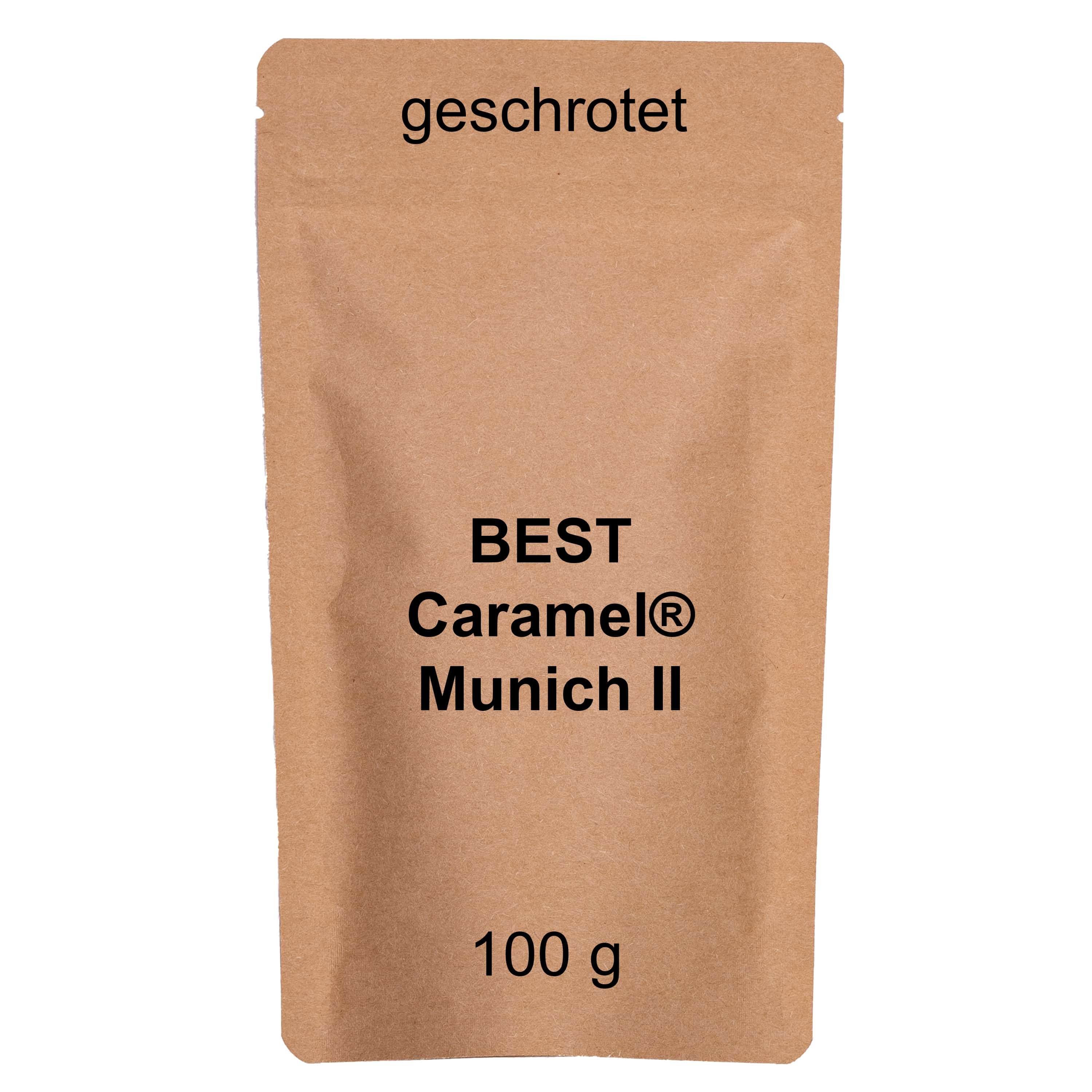 BEST Caramel® Munich II Malz 100g-Pack geschrotet