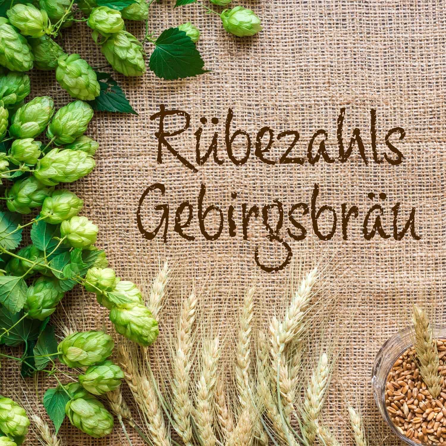 Fertigmischung RÜBEZAHLS GEBIRGSBRÄU 50 Liter, geschrotet